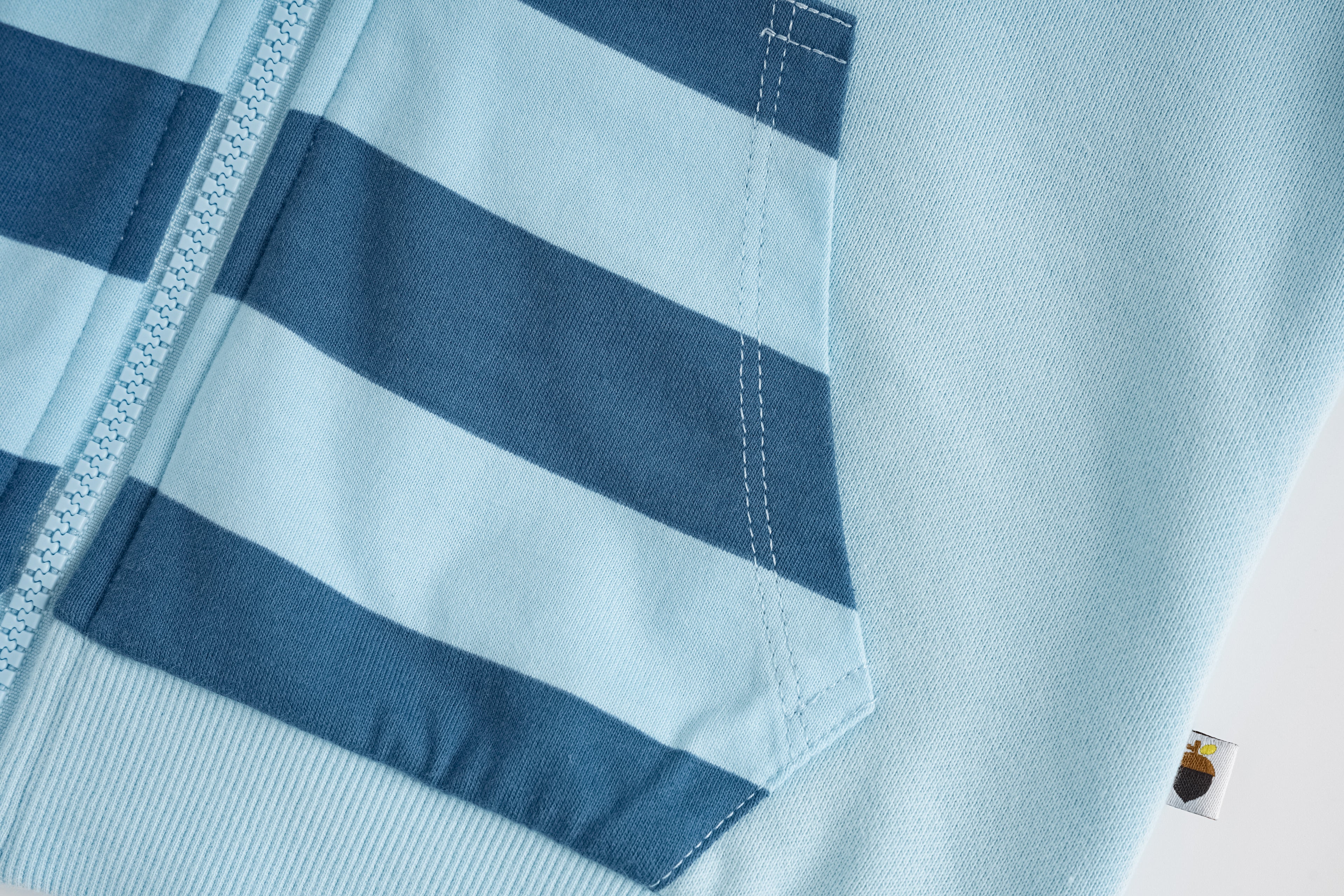 Bear-Embroidered Hooded Jacket