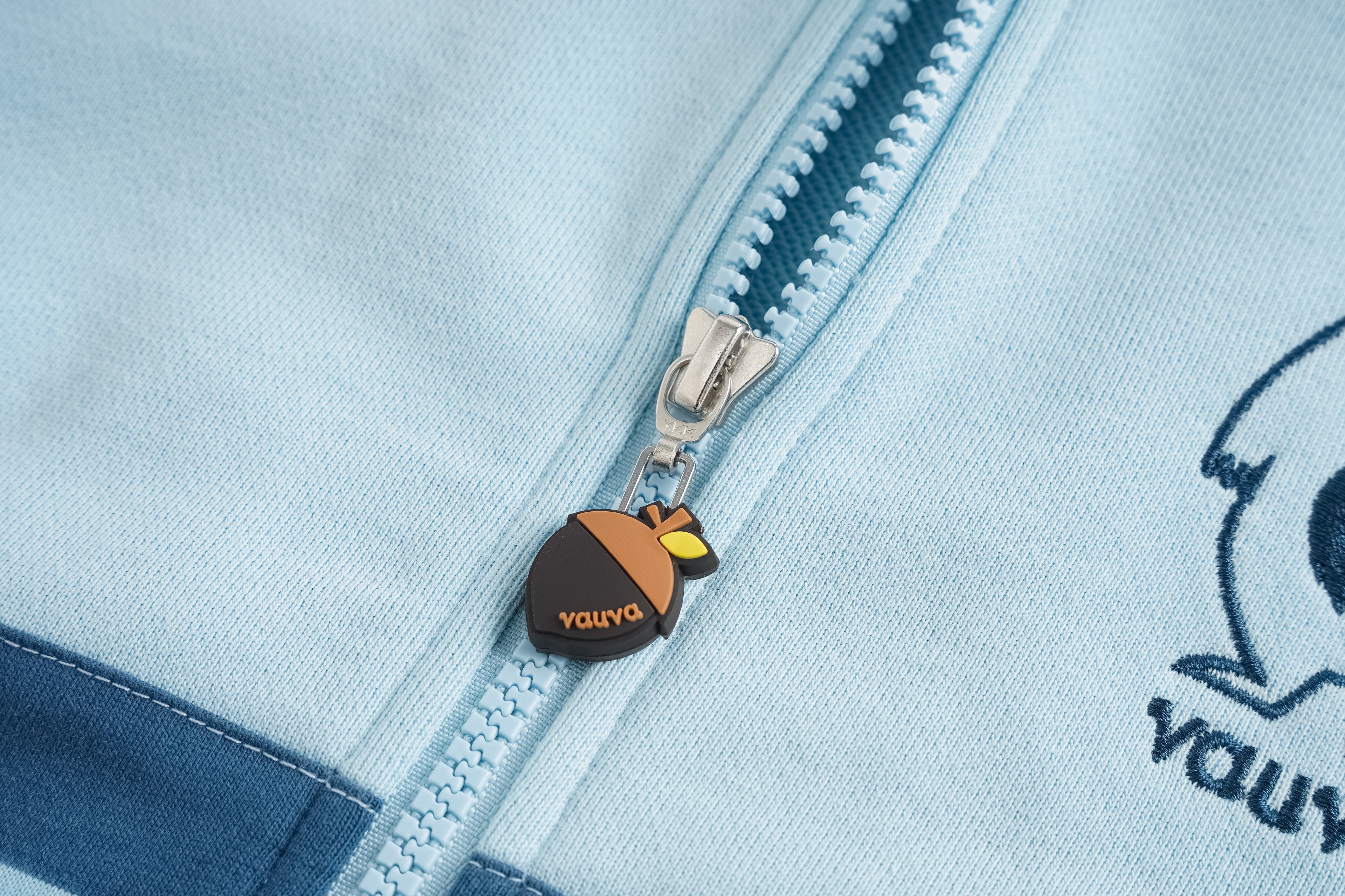 Bear-Embroidered Hooded Jacket