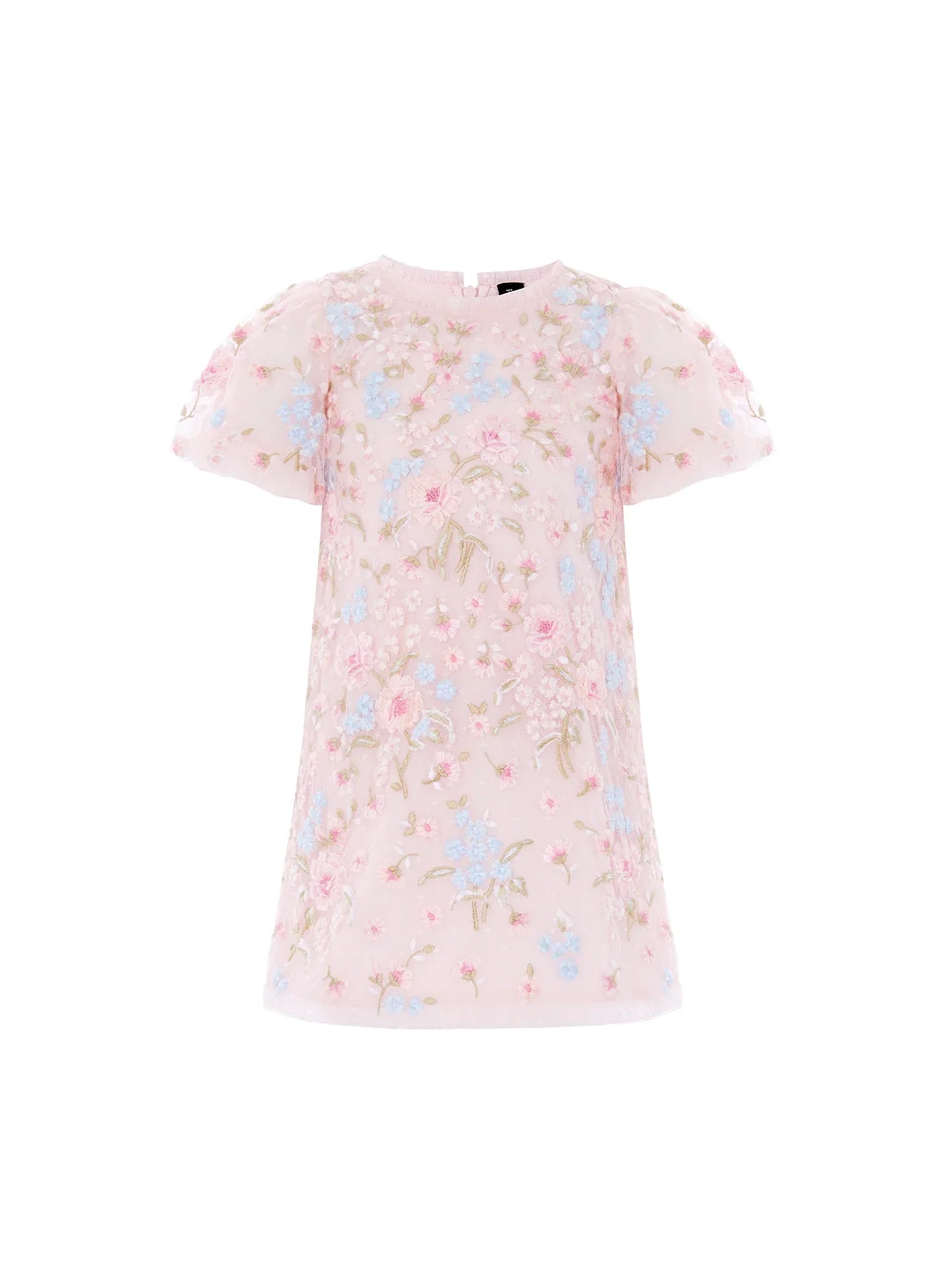 Peony Bouquet Puff Sleeve Dress