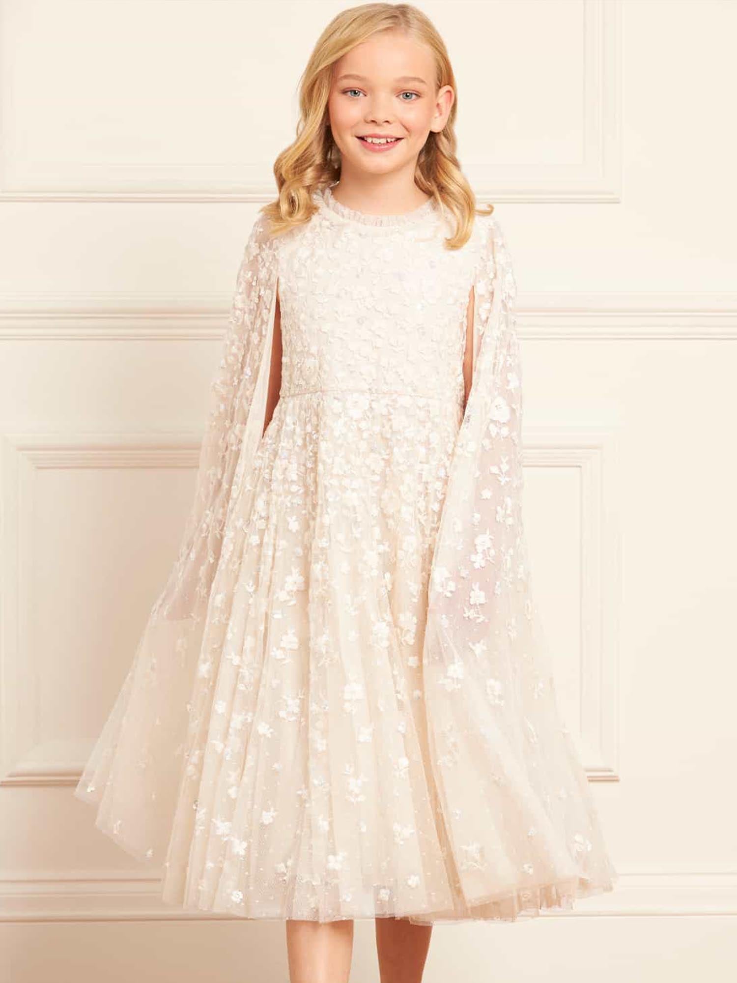 Dahlia Ditsy Cape Kid Dress