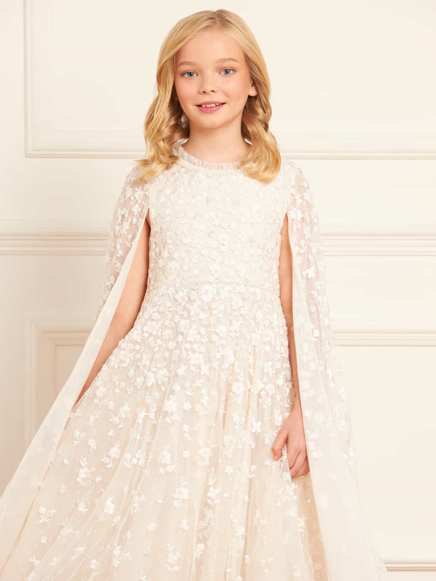 Dahlia Ditsy Cape Kid Dress