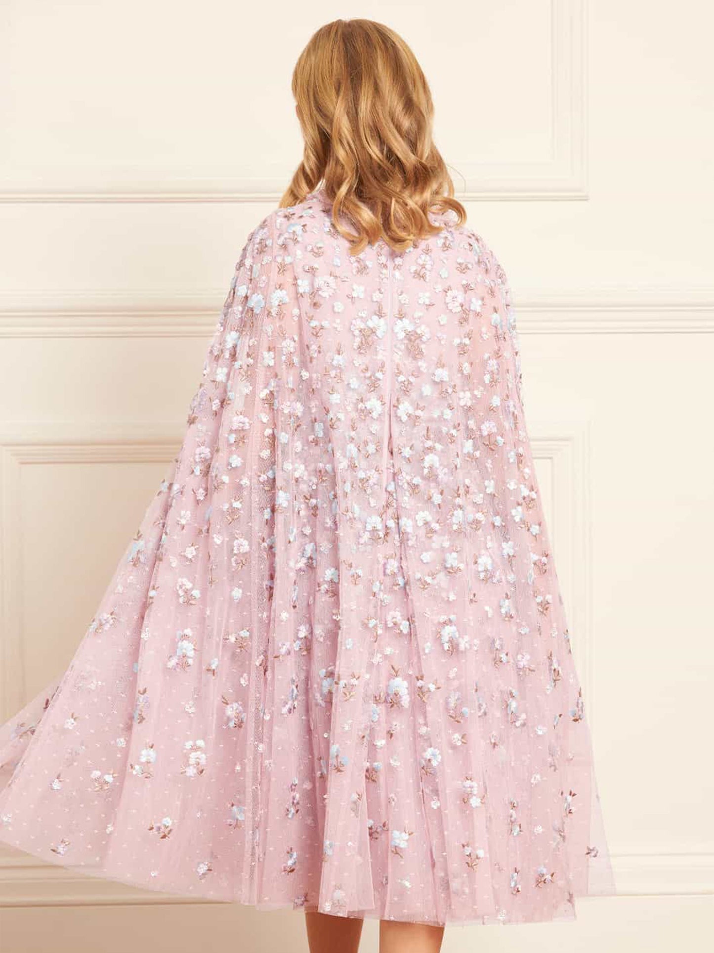 Dahlia Ditsy Cape Kid Dress