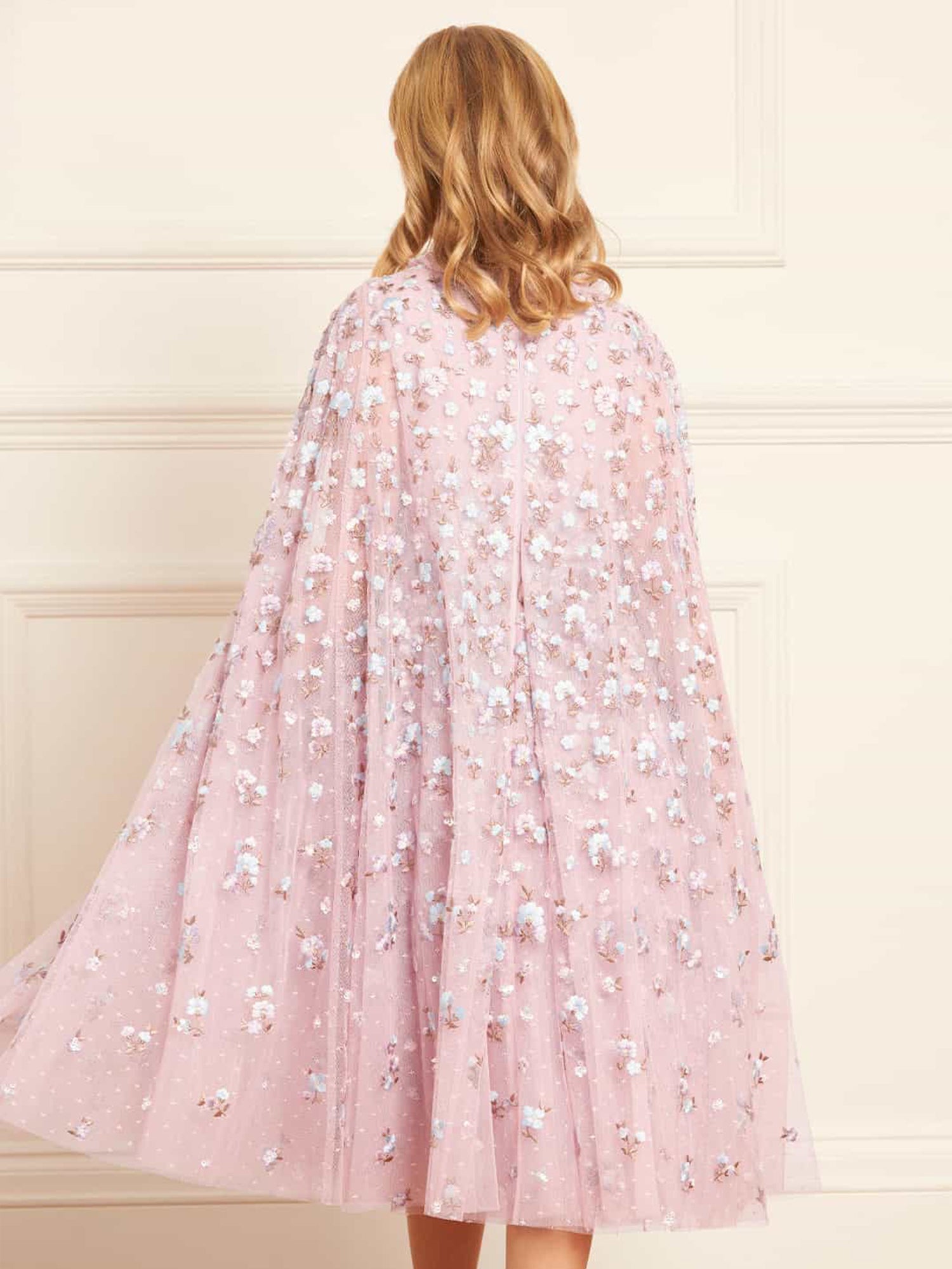 Dahlia Ditsy Cape Kid Dress