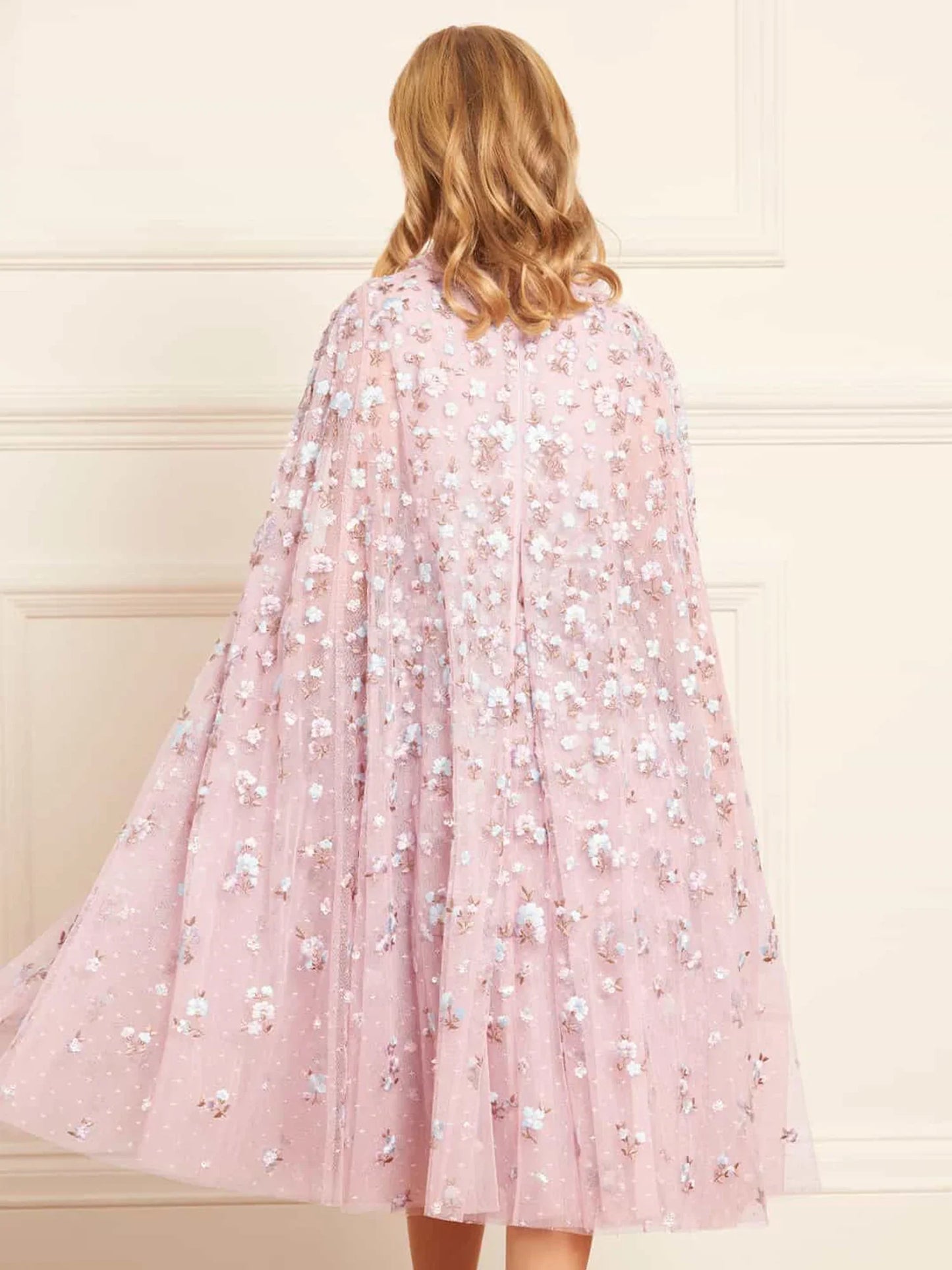 Dahlia Ditsy Cape Kid Dress