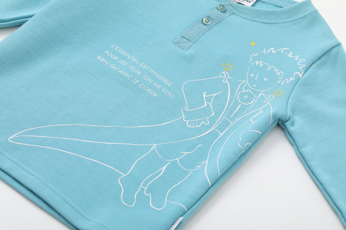Vauva x Le Petit Prince - Boys Sweater & T-shirt (2 piece Set/Blue)