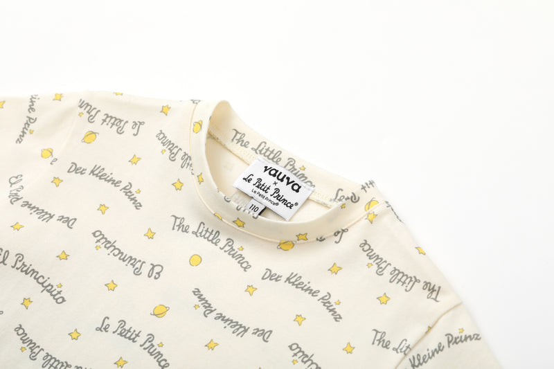 Vauva x Le Petit Prince - kids Sweater & T-shirt (2 piece Set/Yellow)