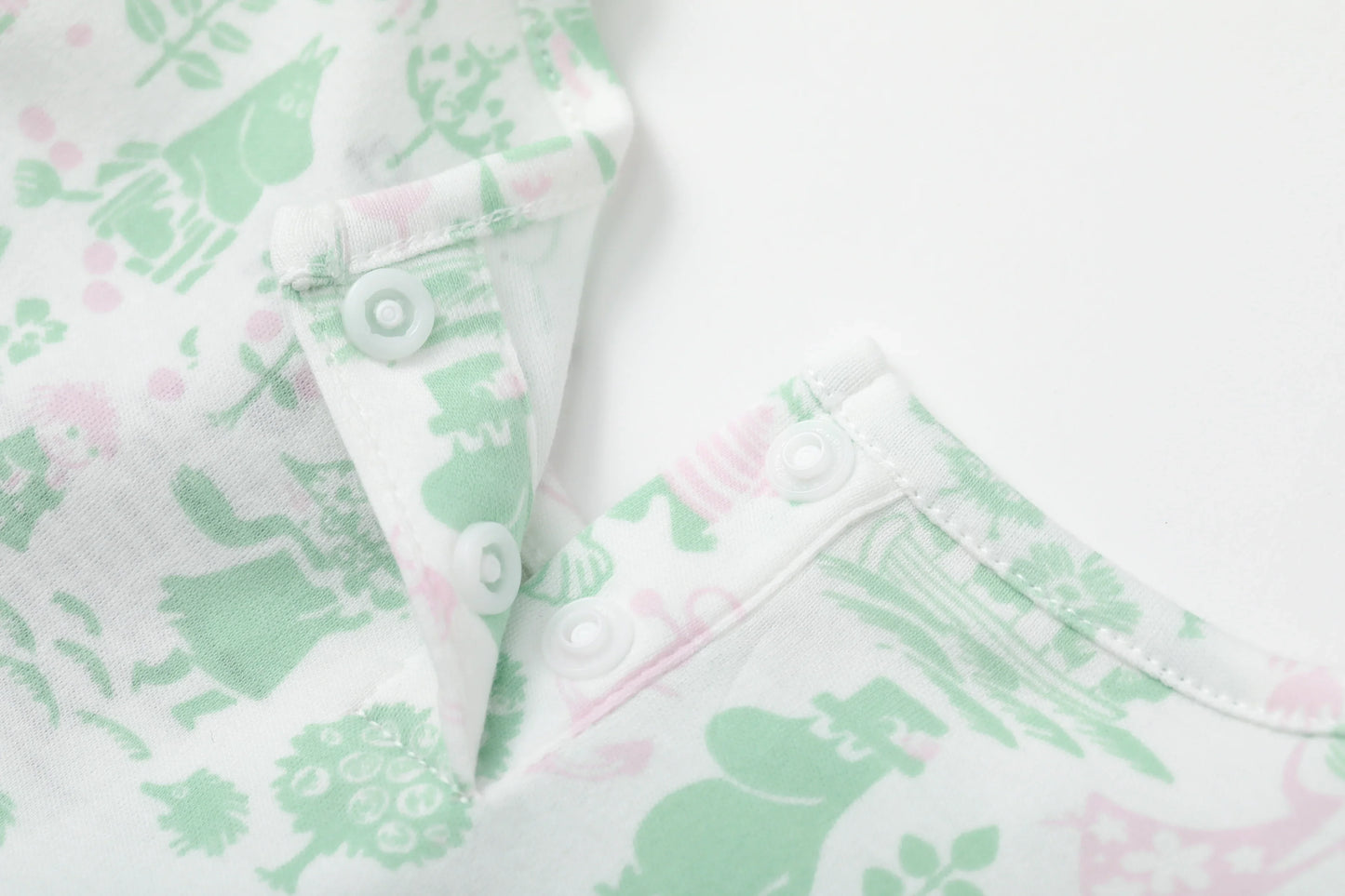 Vauva x Moomin Vauva x Moomin - Baby Girl Moomin All Over Print Short Sleeve Dress - Pastel Green Dresses