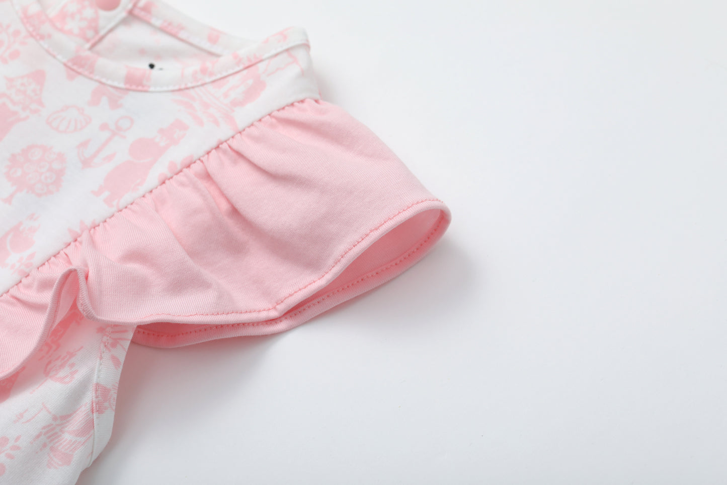 Vauva x Moomin Vauva x Moomin - Baby Girl All Over Print Short Sleeve Dress - Pink Dresses