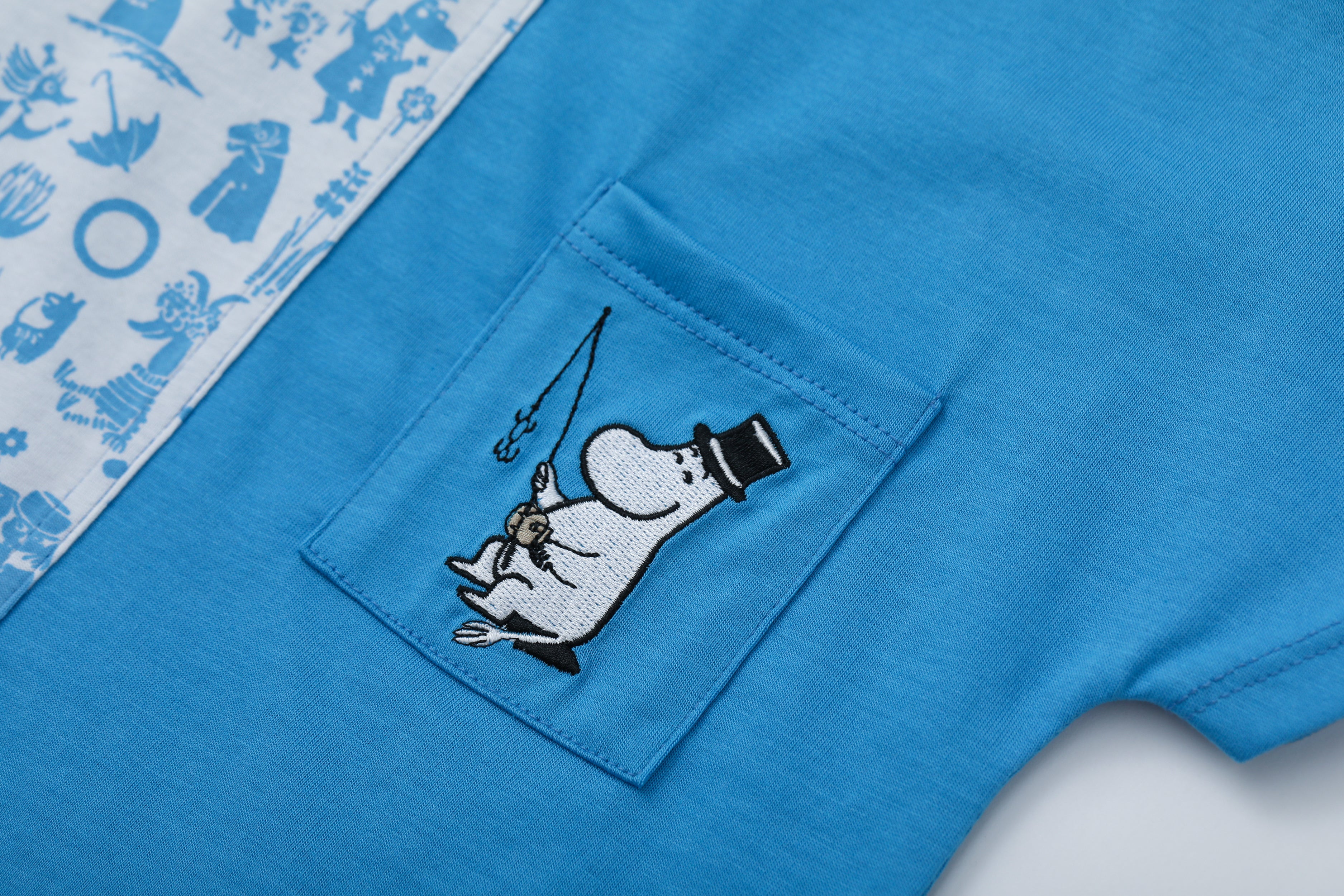 Vauva x Moomin Vauva x Moomin - Baby Boy MoominPapa Embroidered Top & Shorts Set Top & Bottom Set