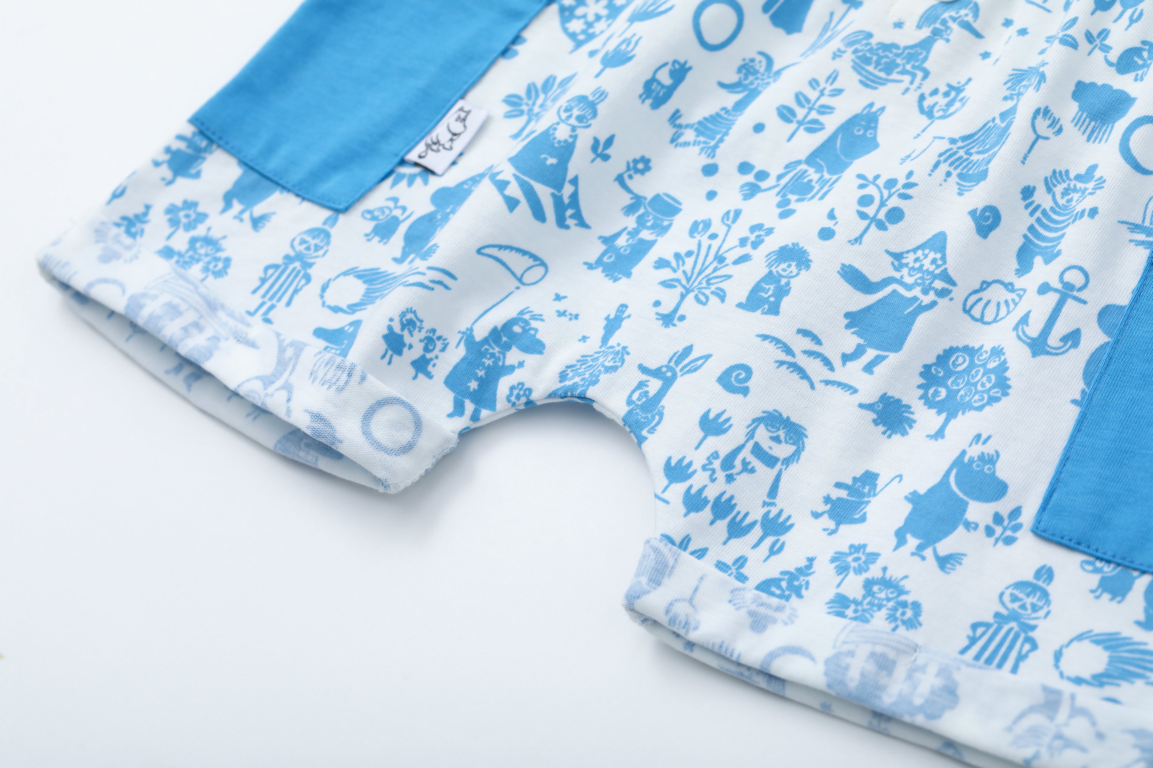 Vauva x Moomin Vauva x Moomin - Baby Boy MoominPapa Embroidered Top & Shorts Set Top & Bottom Set