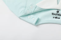 Vauva BBNS - Organic Cotton Green Striped Pattern Bodysuits (2-pack)