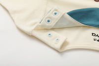 Vauva BBNS Forest Series - Organic Cotton Hedgehog Print Crew Neck Bodysuits (2-pack)