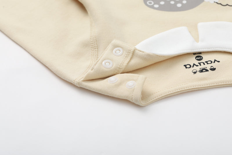 Vauva BBNS - Baby Anti-bacterial Organic Cotton Crew Neck Bodysuits (2-pack)