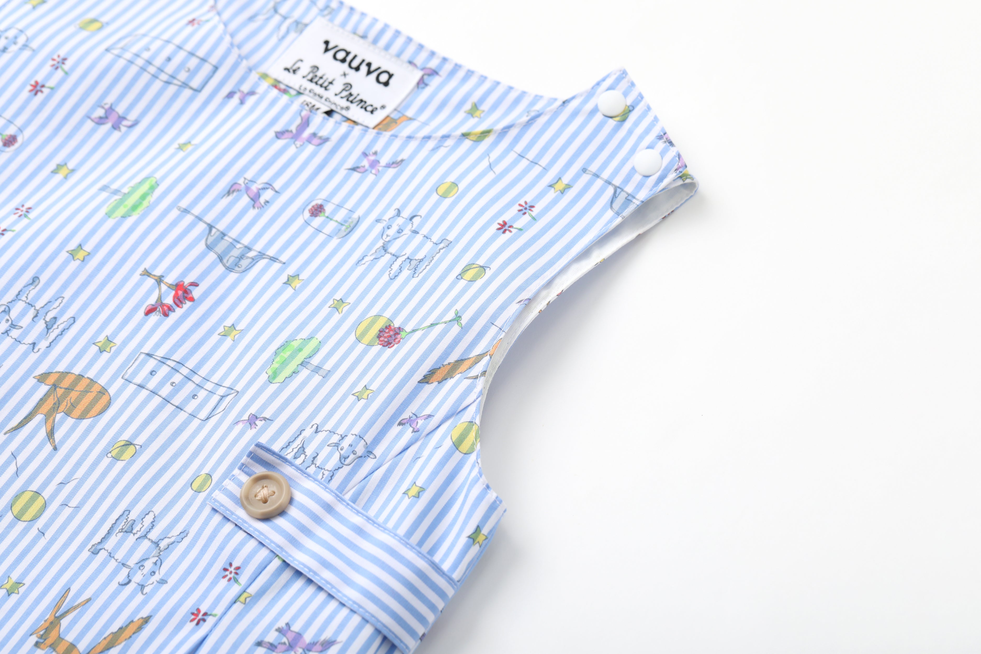 Vauva x Le Petit Prince Vauva x Le Petit Prince - Baby Boy Yarn Dyed Stripe Bodysuit Little Prince Combo Set Combination Clothes Set