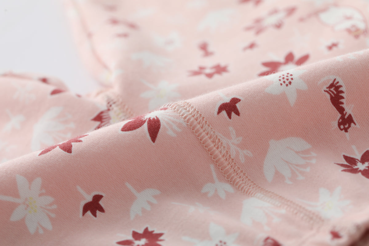 Vauva x Moomin FW23 - Baby Girls Moomin All Over Print Cotton Pants (Pink)
