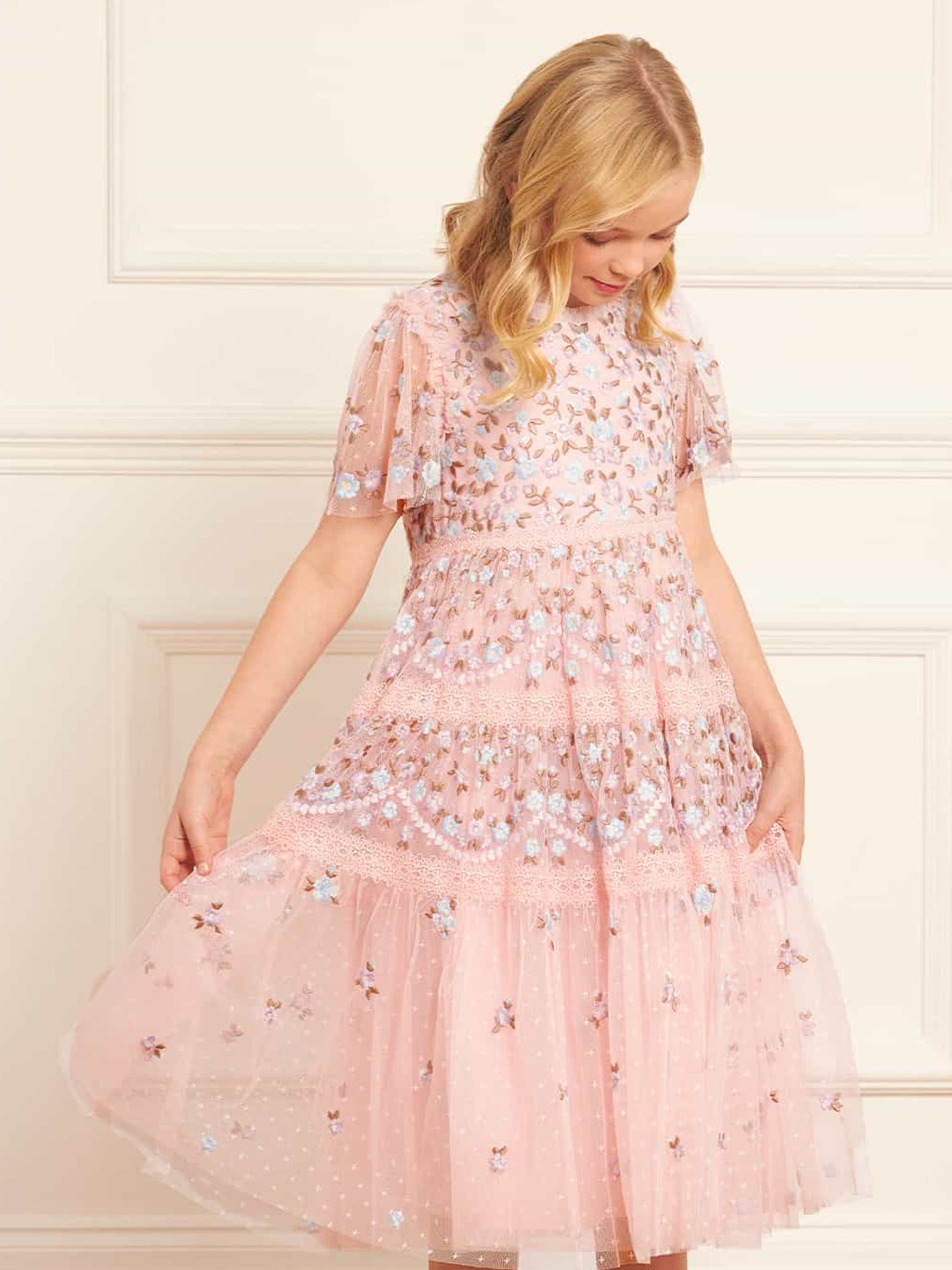 Garland Ribbon Kid Dress