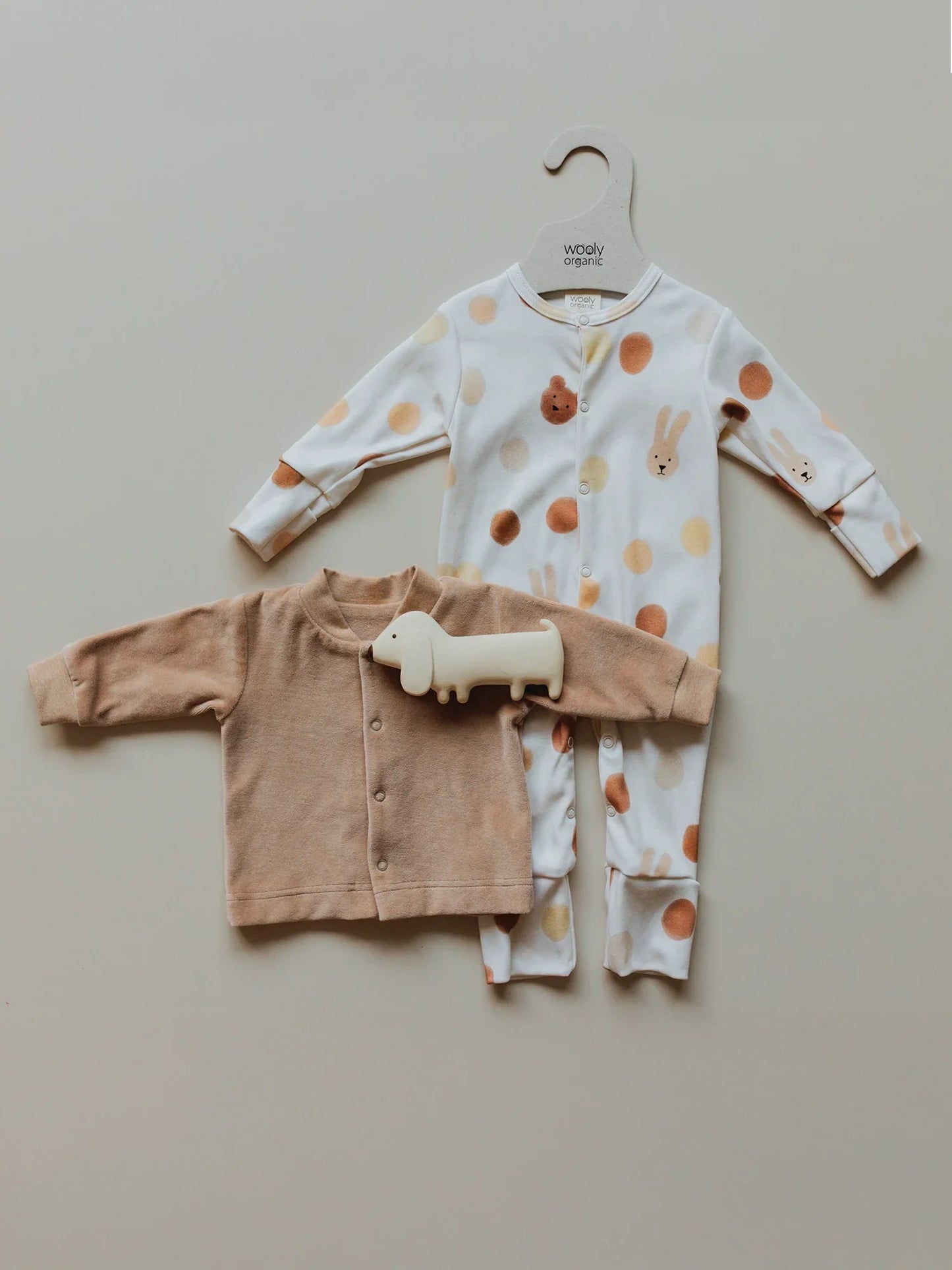 Bunny Dot Footed Sleepsuit