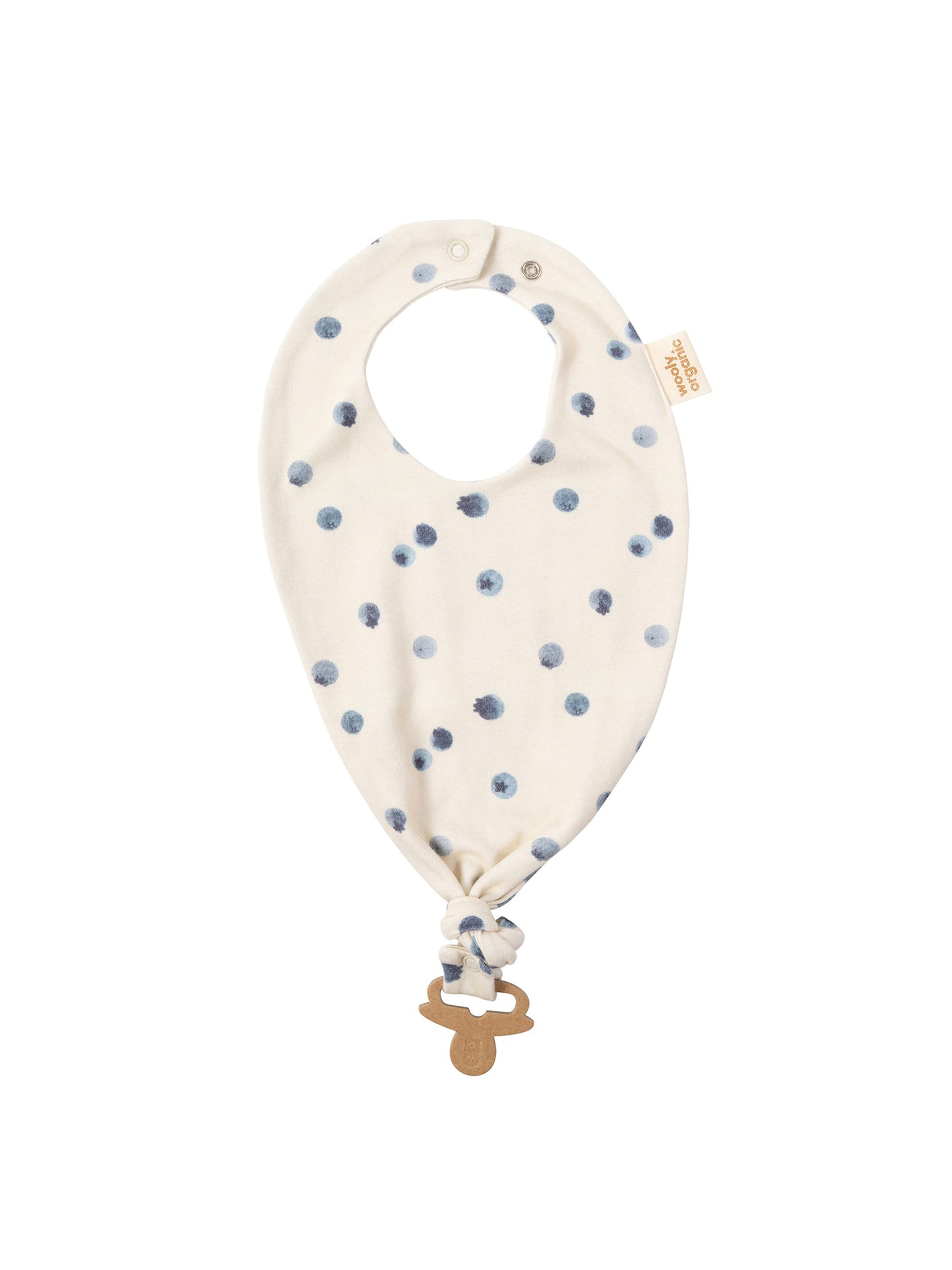Bib With Pacifier Clip (GOTS)