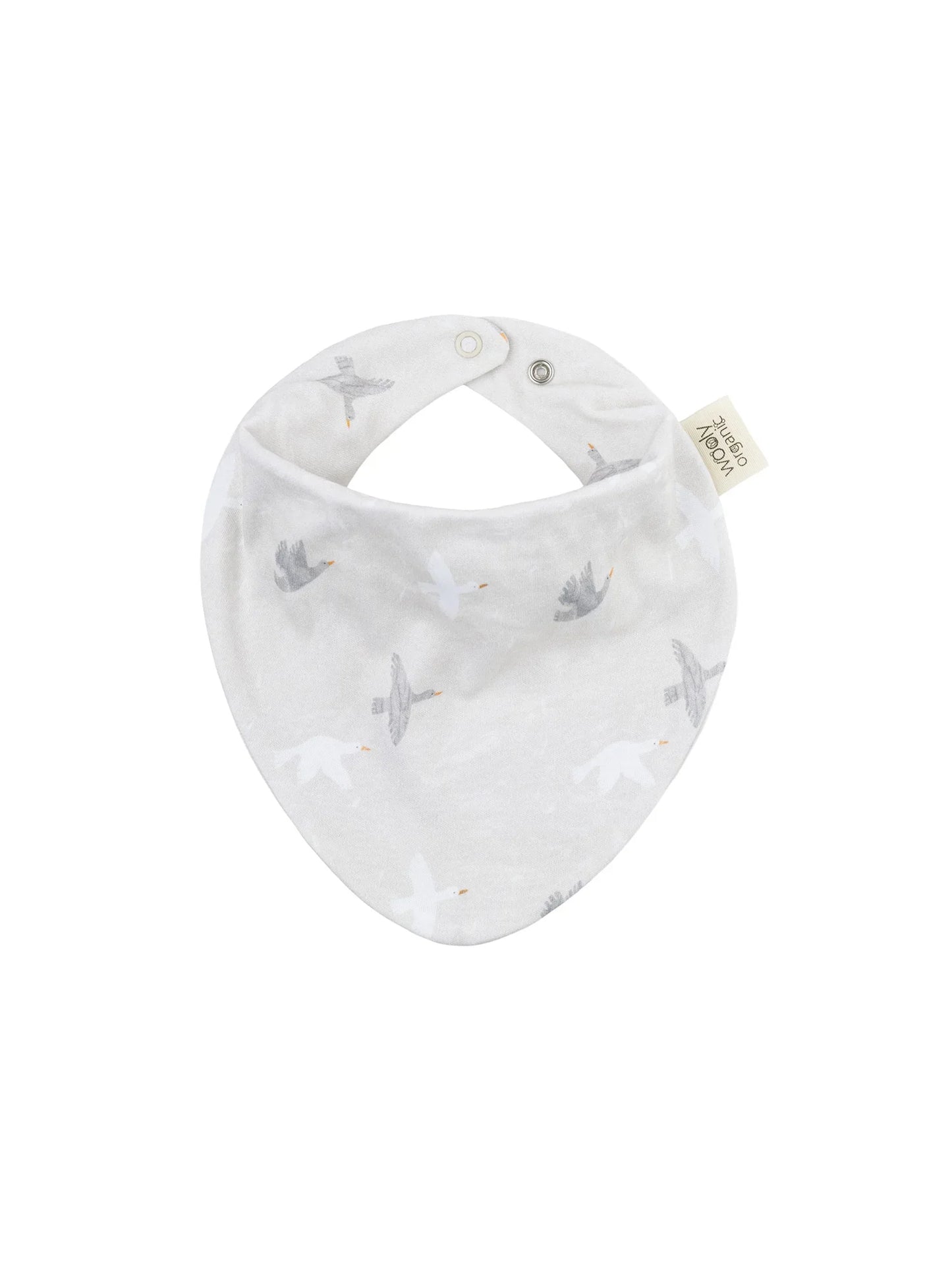 Bird Print Bandana Bib (GOTS)