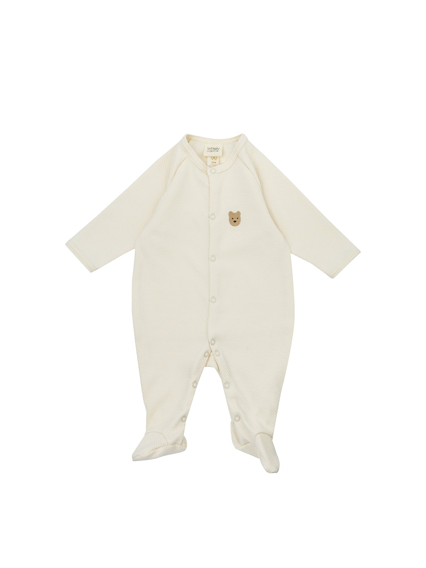 Sleepsuit With Teddy Embroidery (GOTS)