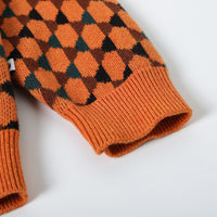 Vauva FW23 - Boys Cotton Long Sleeve Pocket Crewneck Sweatshirt (Orange)