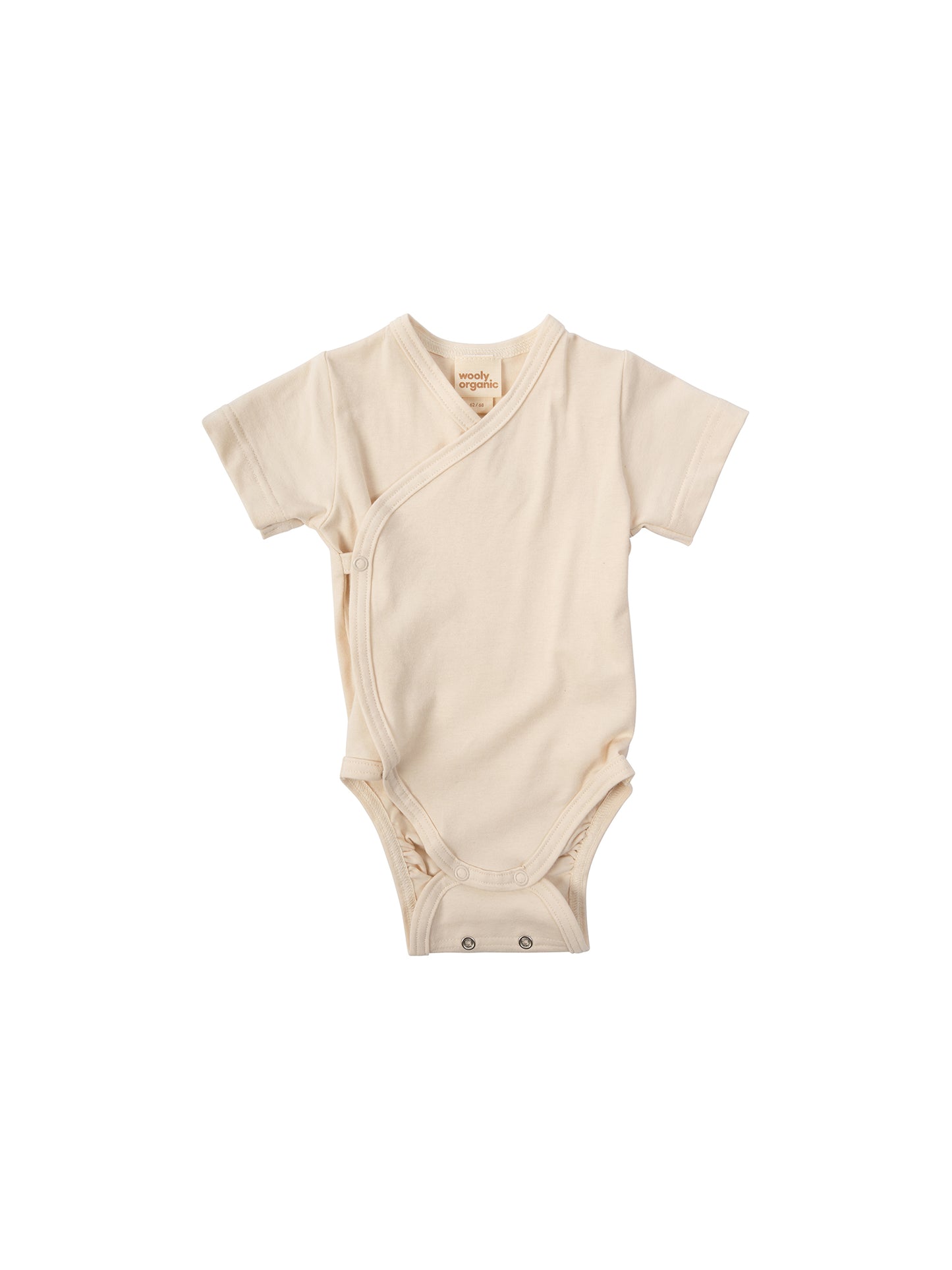 Jersey Shortsleeve Wrap Bodysuit (GOTS)