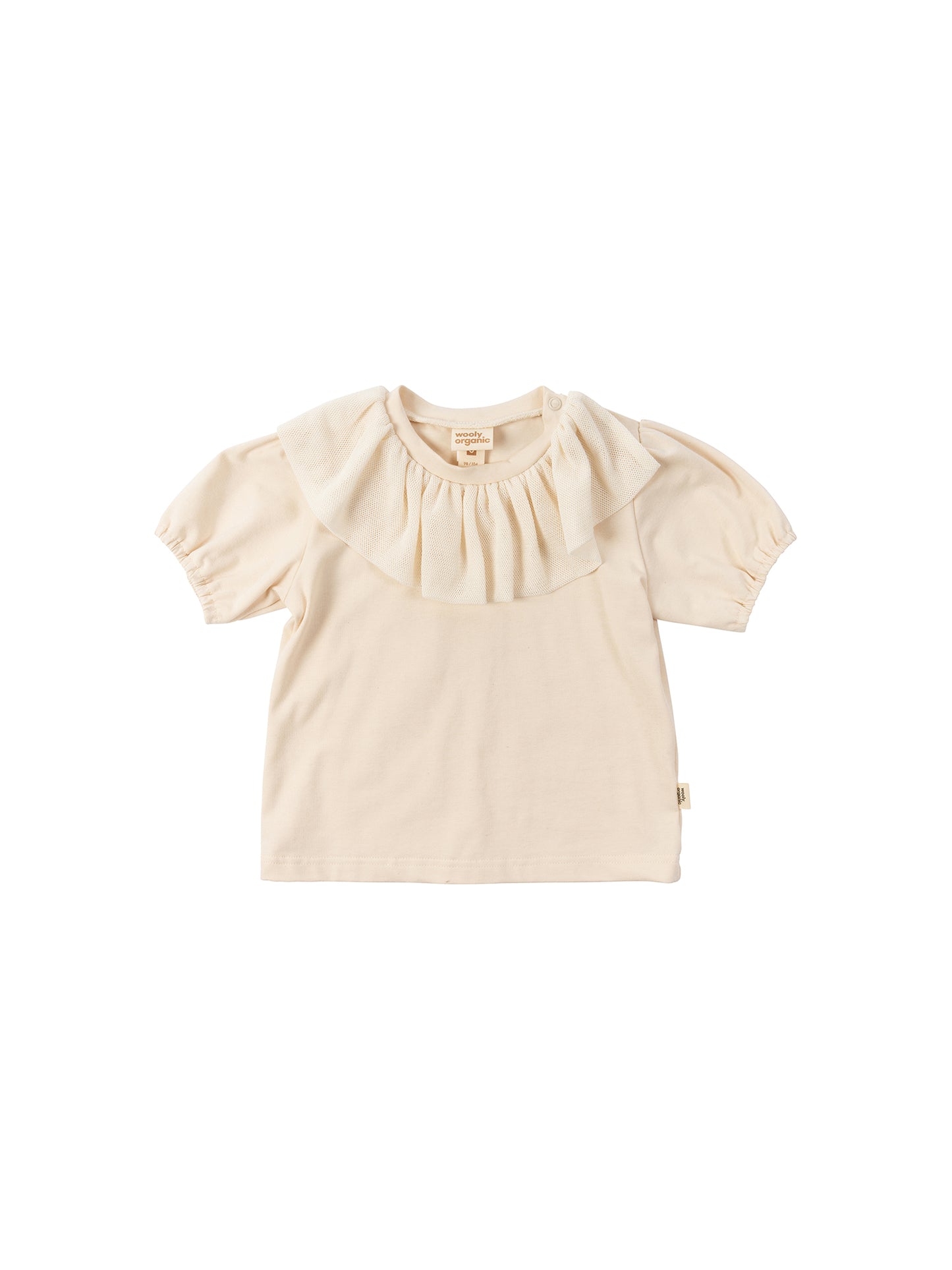 Jersey Shirt With Tulle (GOTS)