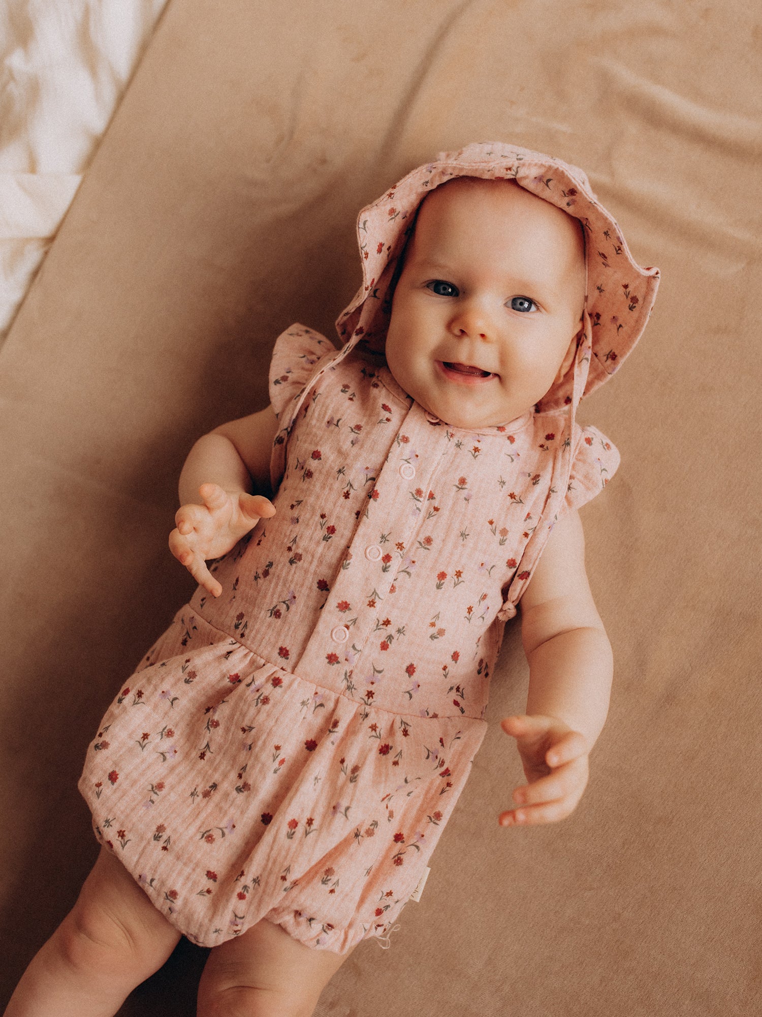 Muslin Romper With Wings