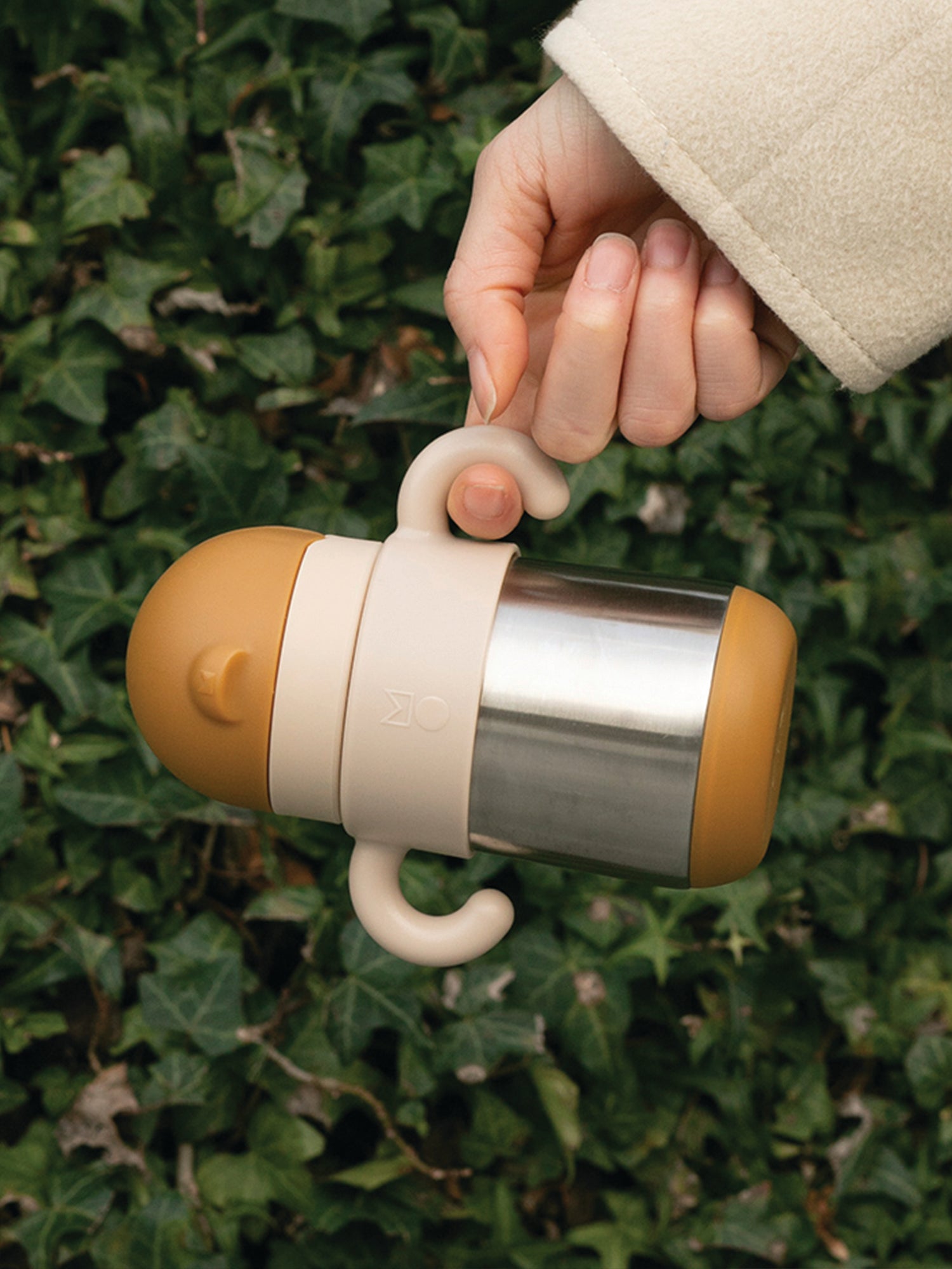 Matt Thermal Straw Bottle - Caramel + Milk Tea