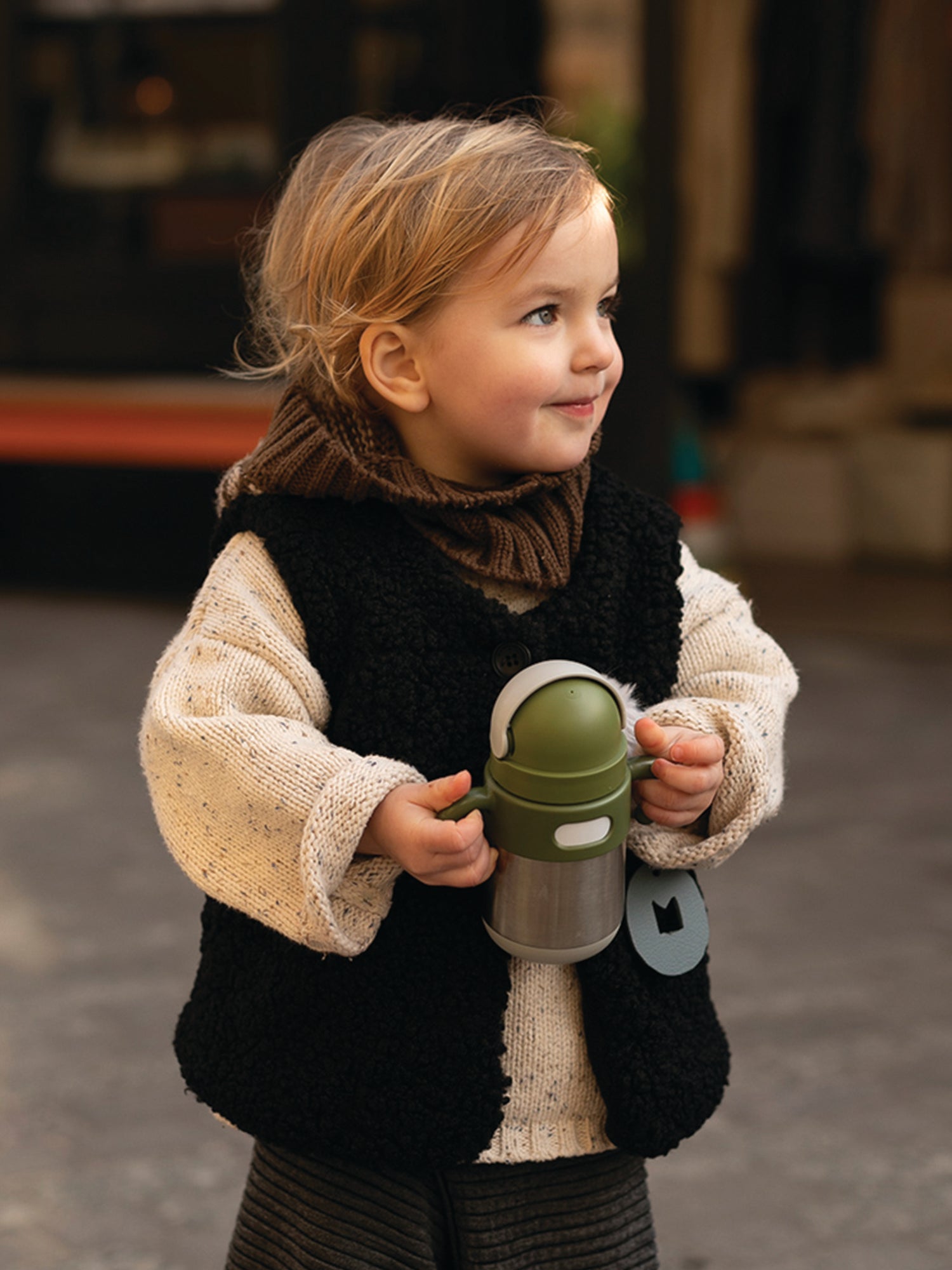 Matt Thermal Straw Bottle - Elephant + Army