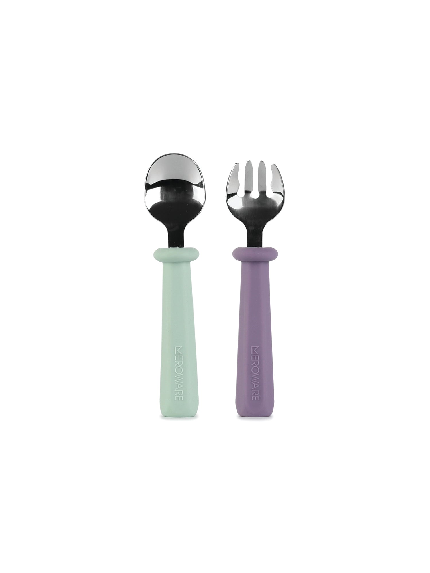 Nana Spoon And Fork Set- Mojito + Purple