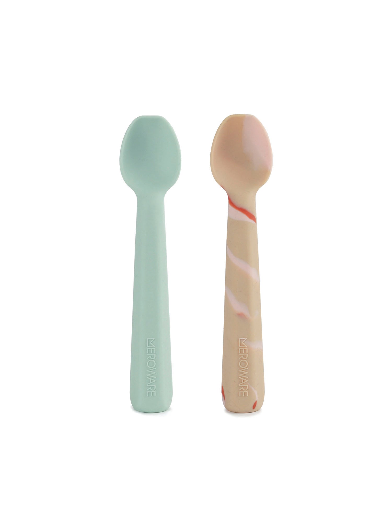 Gary Soft Spoon Set- Mojito + Milk Tea Swirl