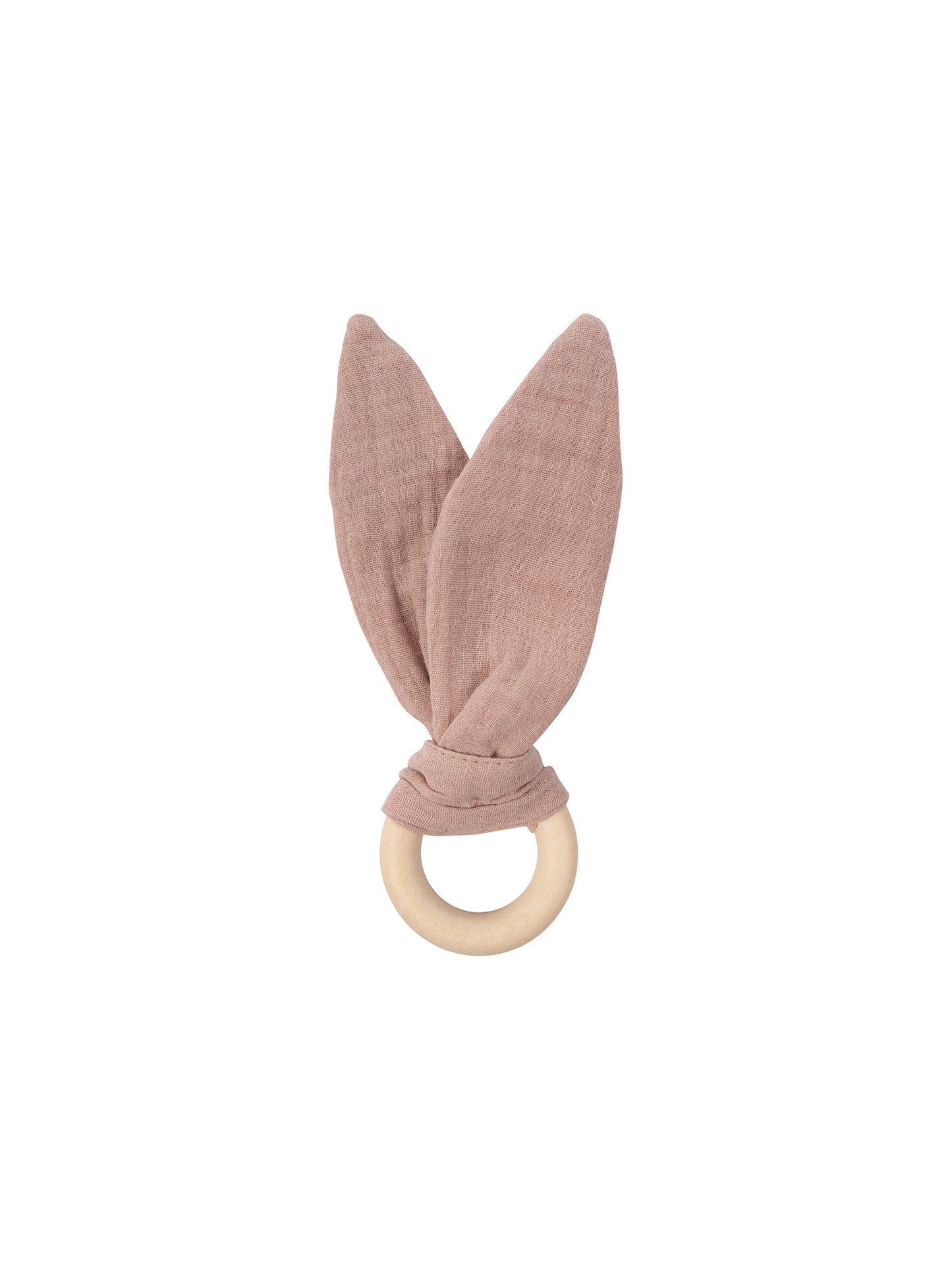 Muslin Ears With Wooden Ring (GOTS)