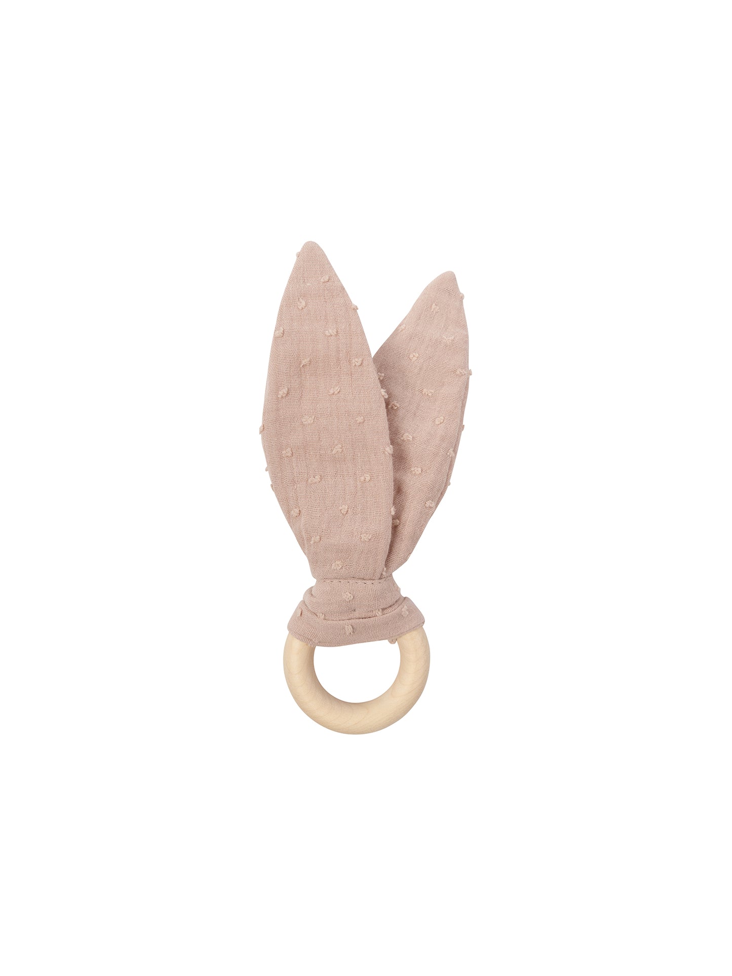Muslin Ears With Wooden Ring (GOTS)