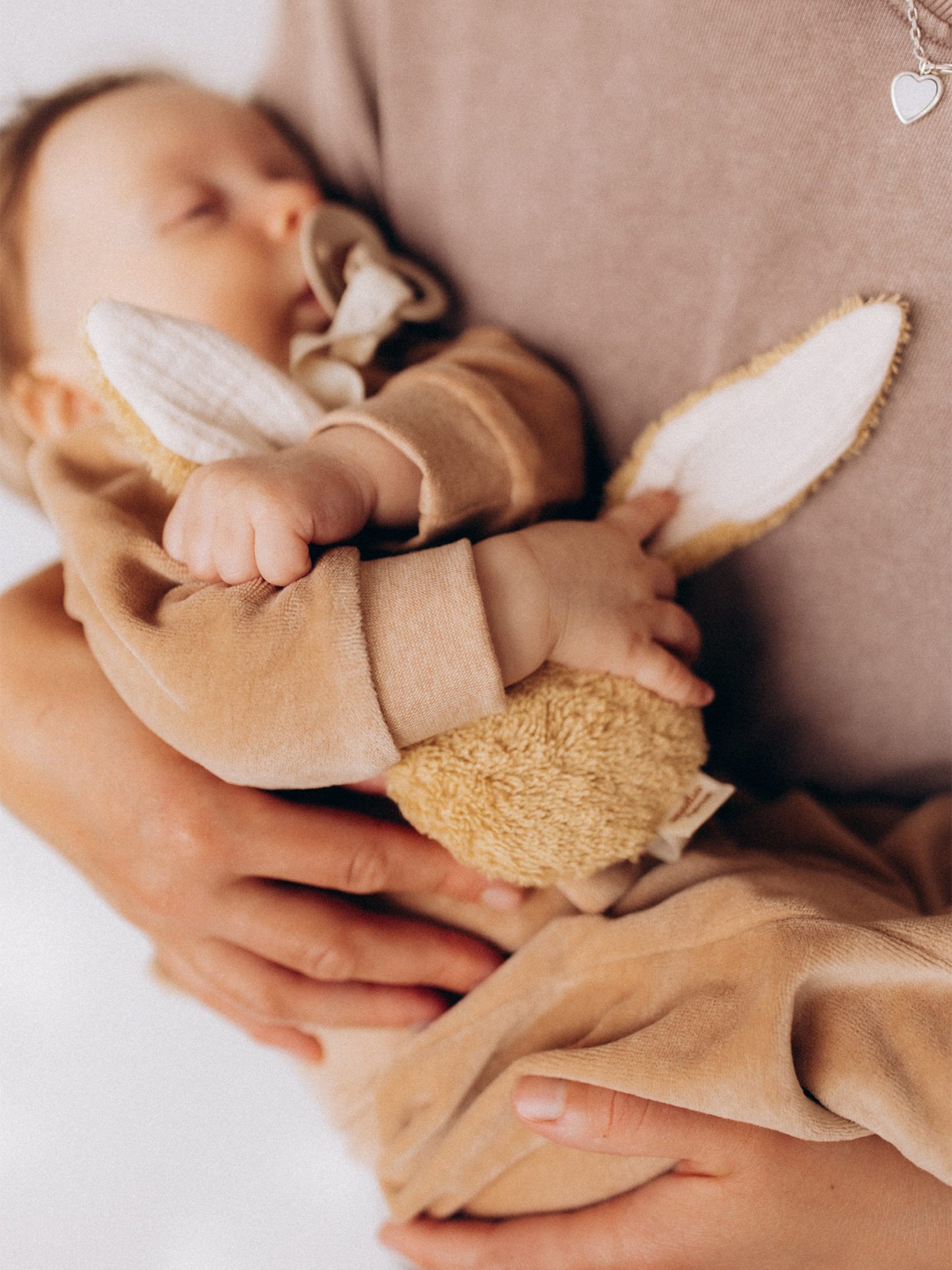 Pacifier Holder - Bunny Amber