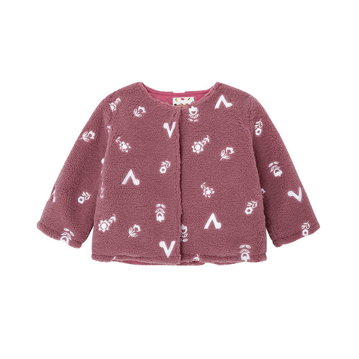 Vauva FW23 - Girls Long Sleeve Reversible Coat (Pink) 150 cm