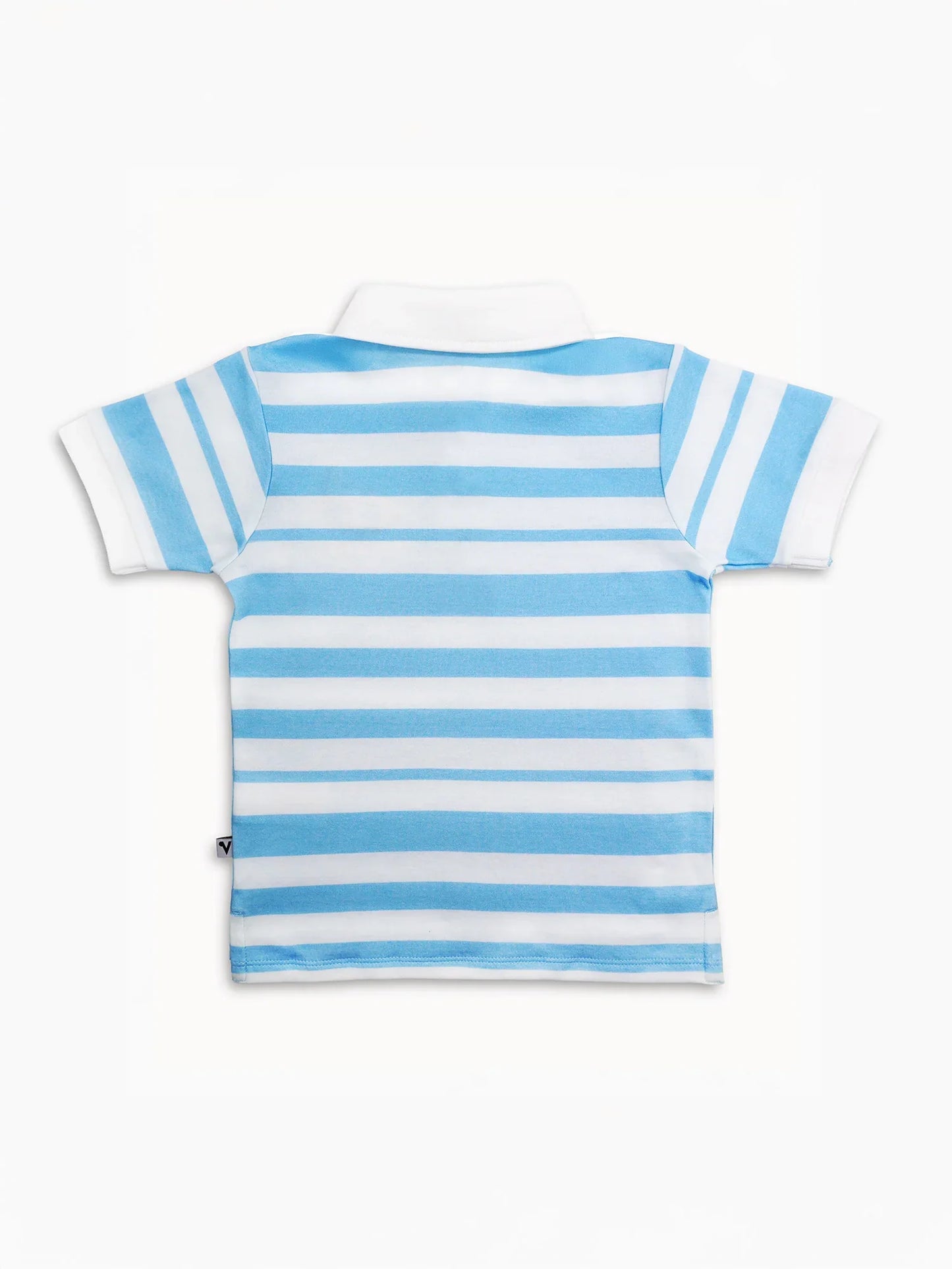 Boys Short Sleeve Watermelon Embroidery Polo Shirt