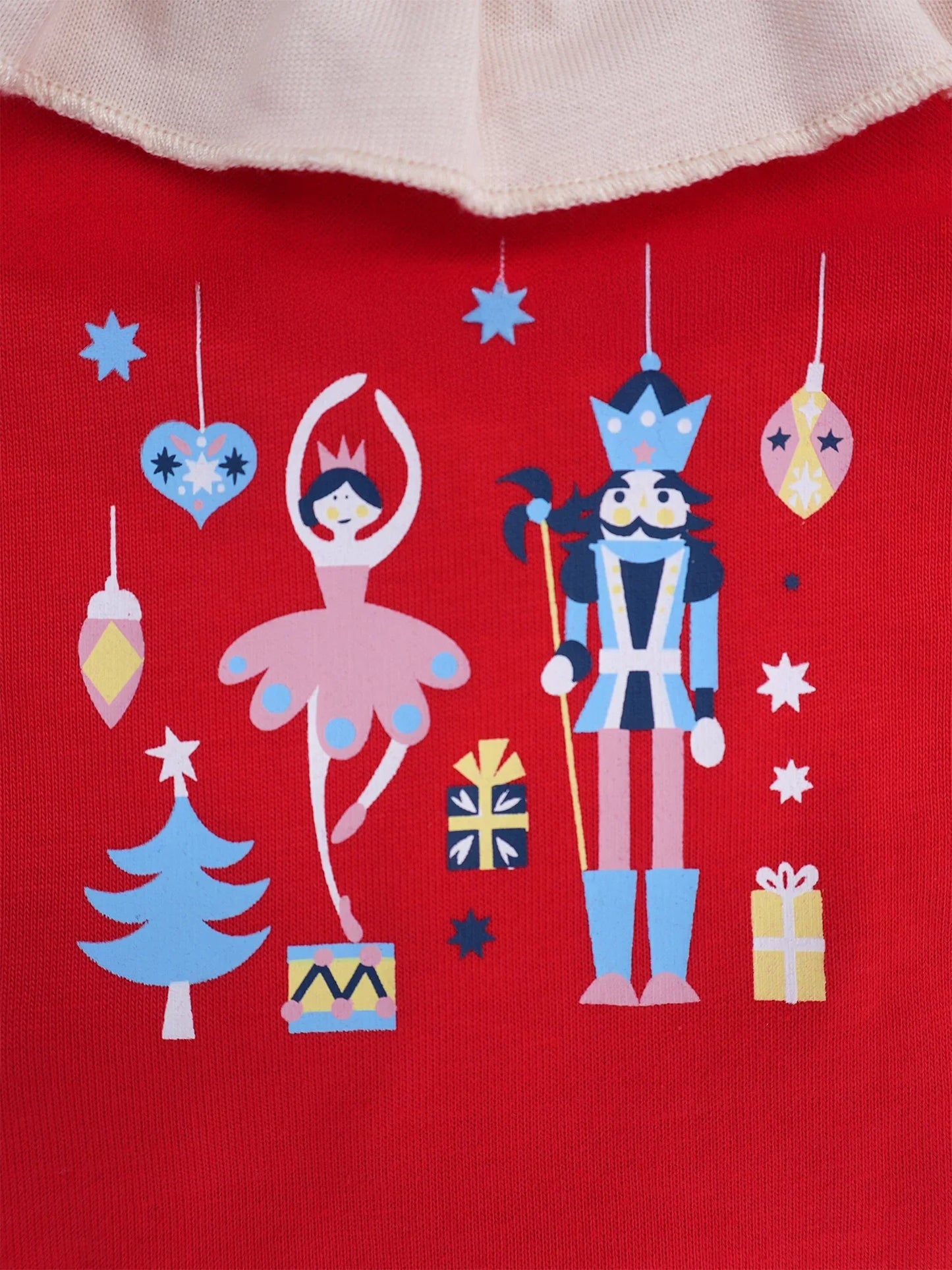 Nutcracker-Print Long Sleeve Bodysuit