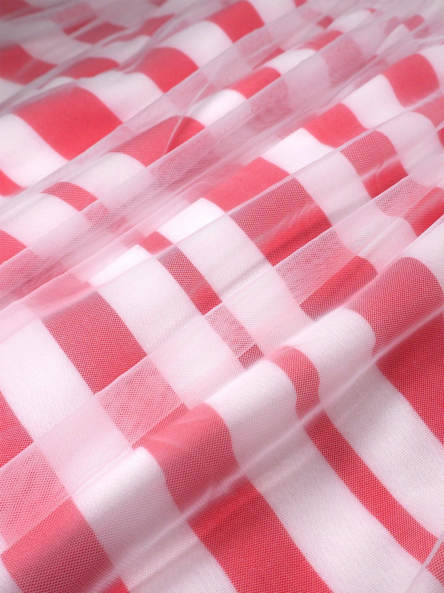 Girls Sleeveless Strawberry Print Two-Layer Dress