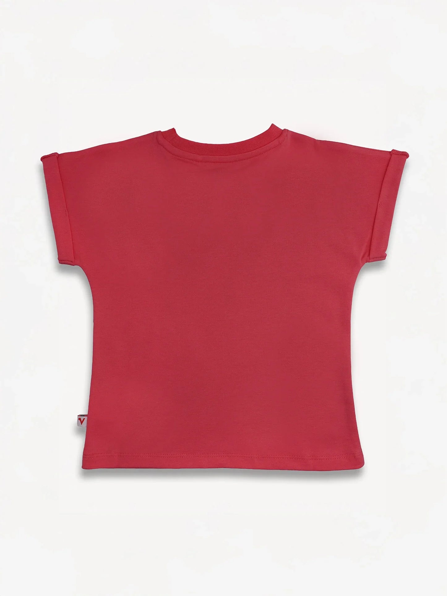 Girls Cap Sleeve Strawberry Applique Tee