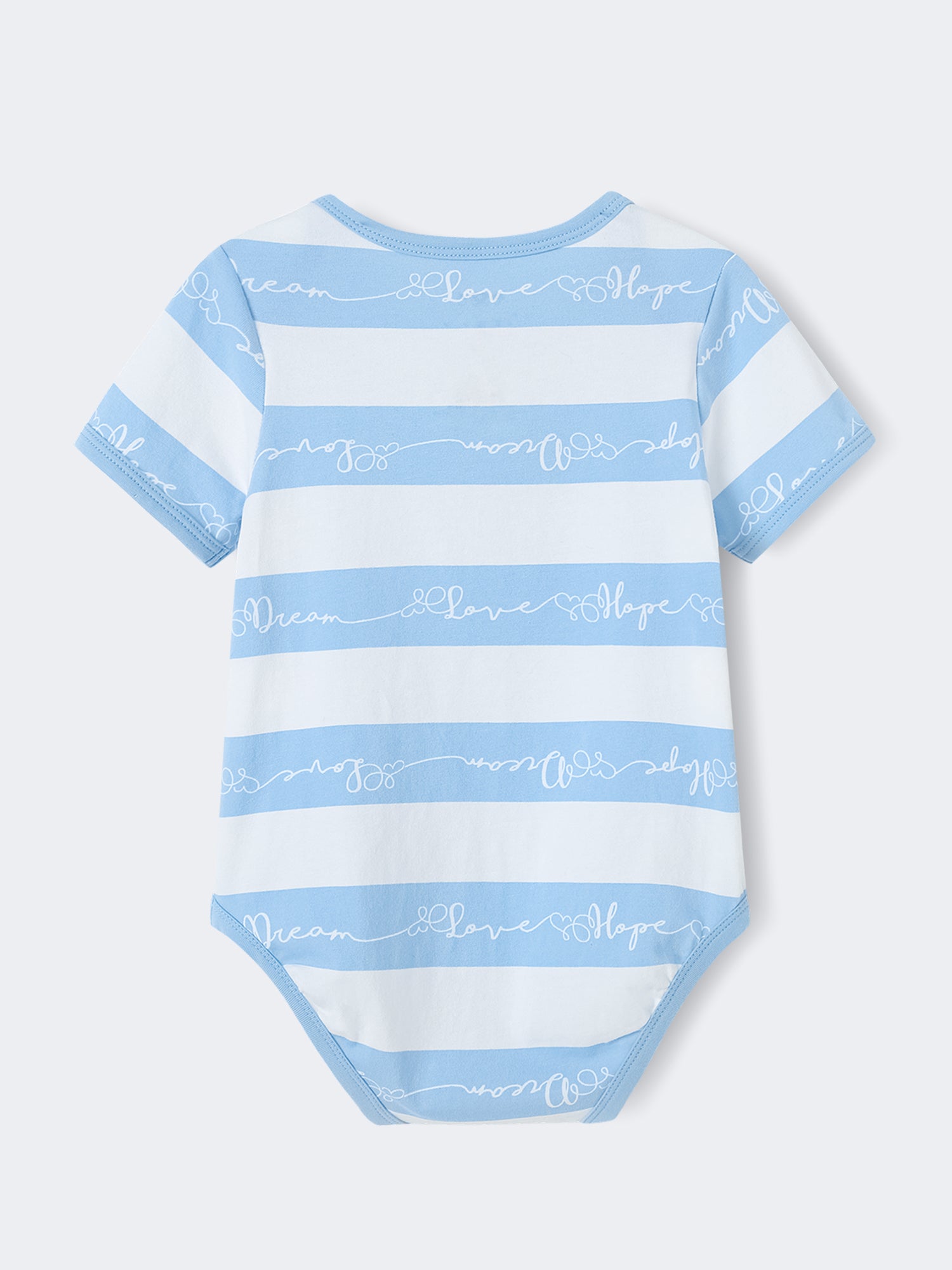 Baby Short Sleeve Stripes Bodysuit And Leggings Set