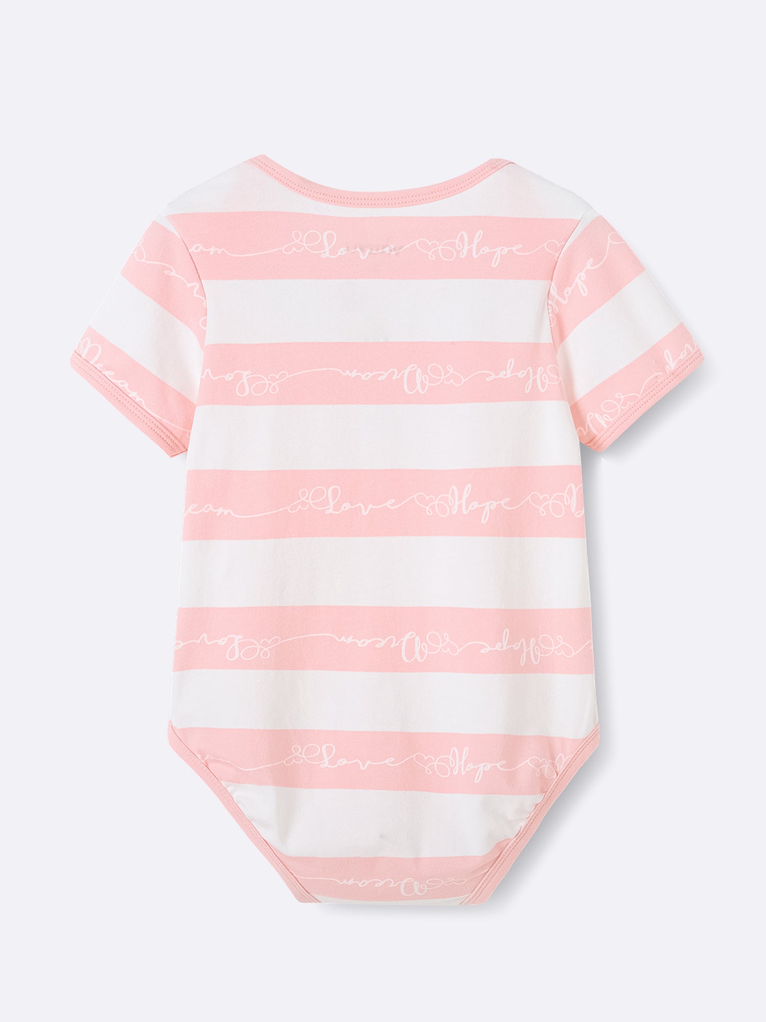 Baby Short Sleeve Stripes Bodysuit And Leggings Set