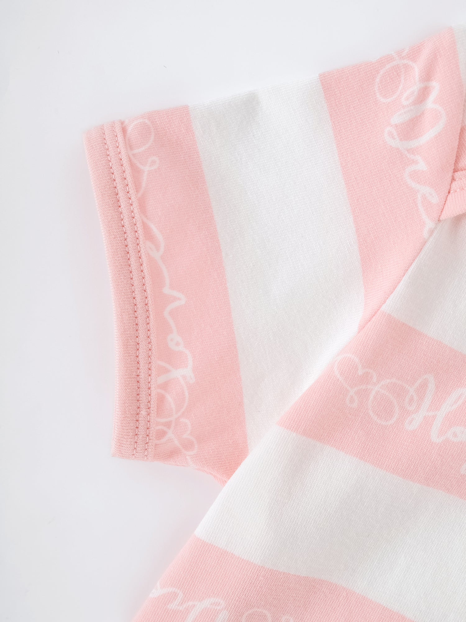 Baby Short Sleeve Stripes Bodysuit And Leggings Set