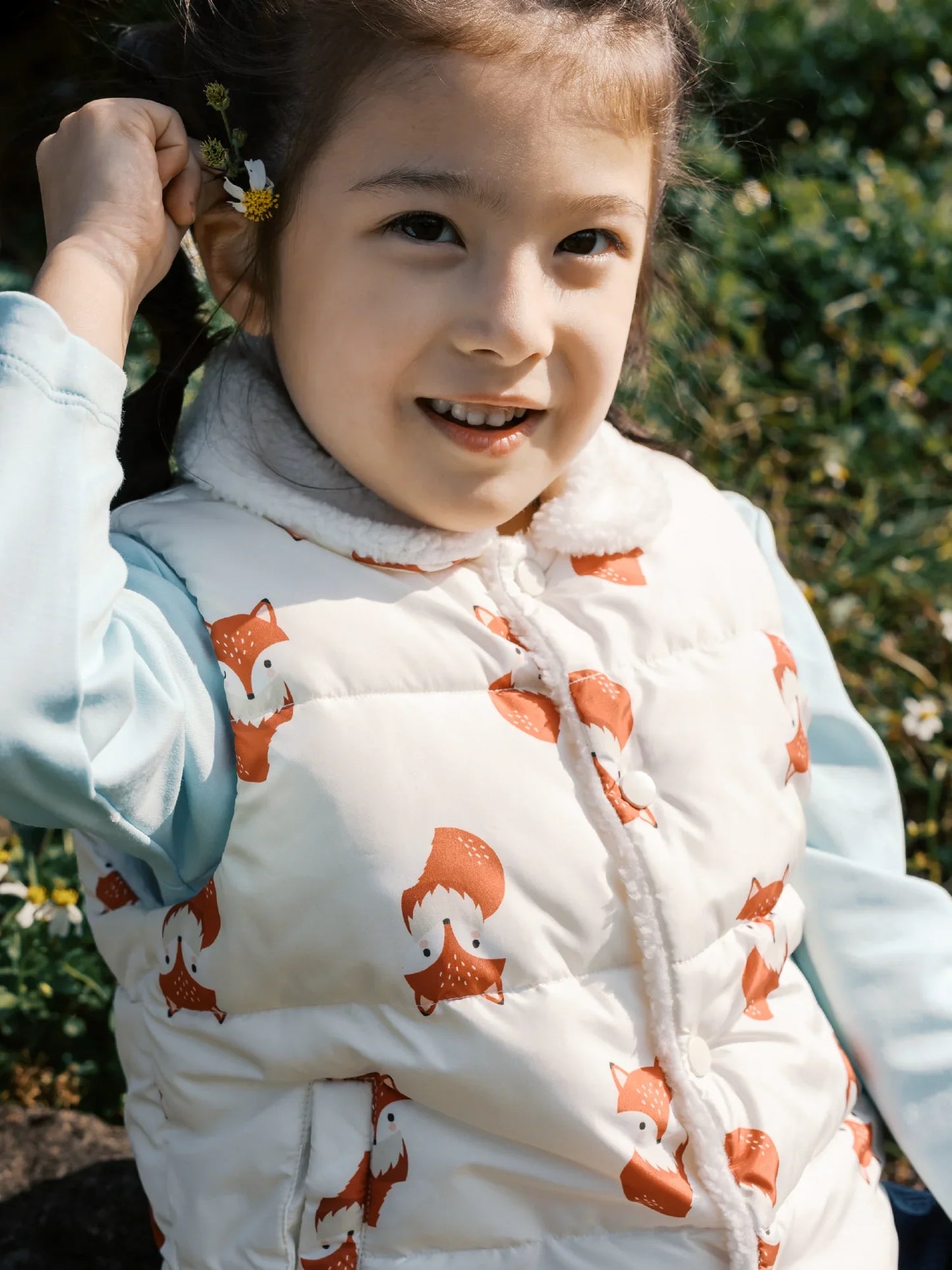 Kids' Printed Puffer Gilet