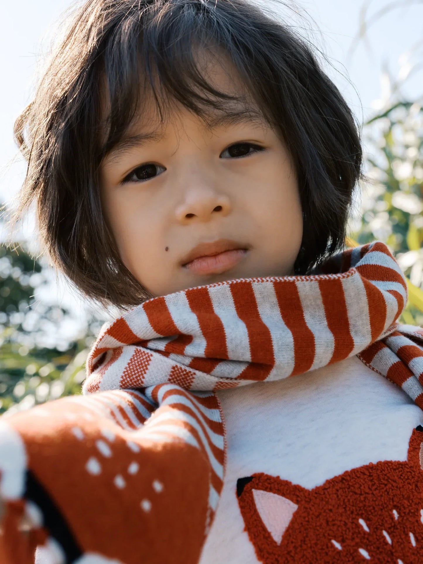 Boys' Fox Knit Scarf