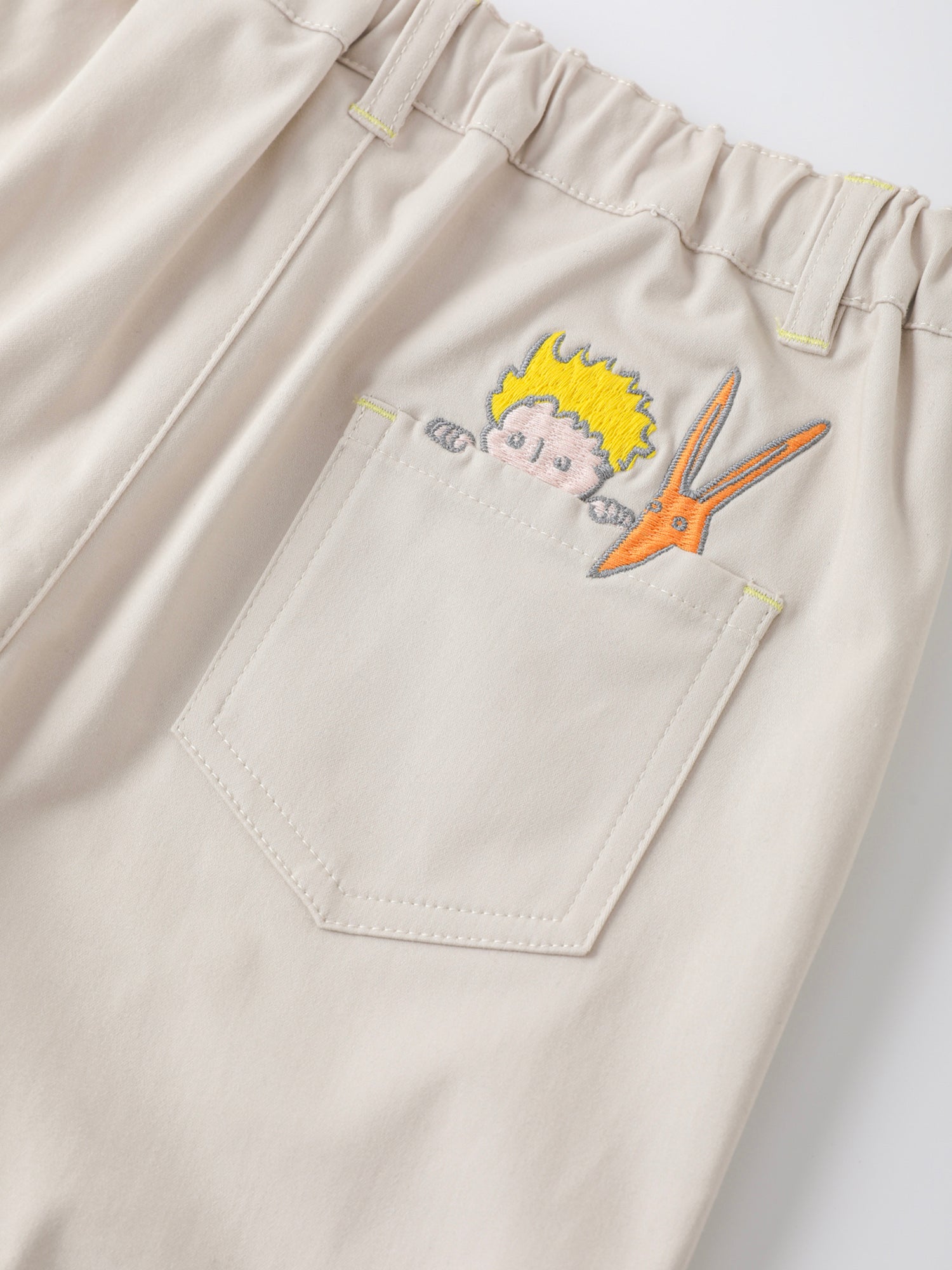 Boys Embroidery Slim Fit Pants