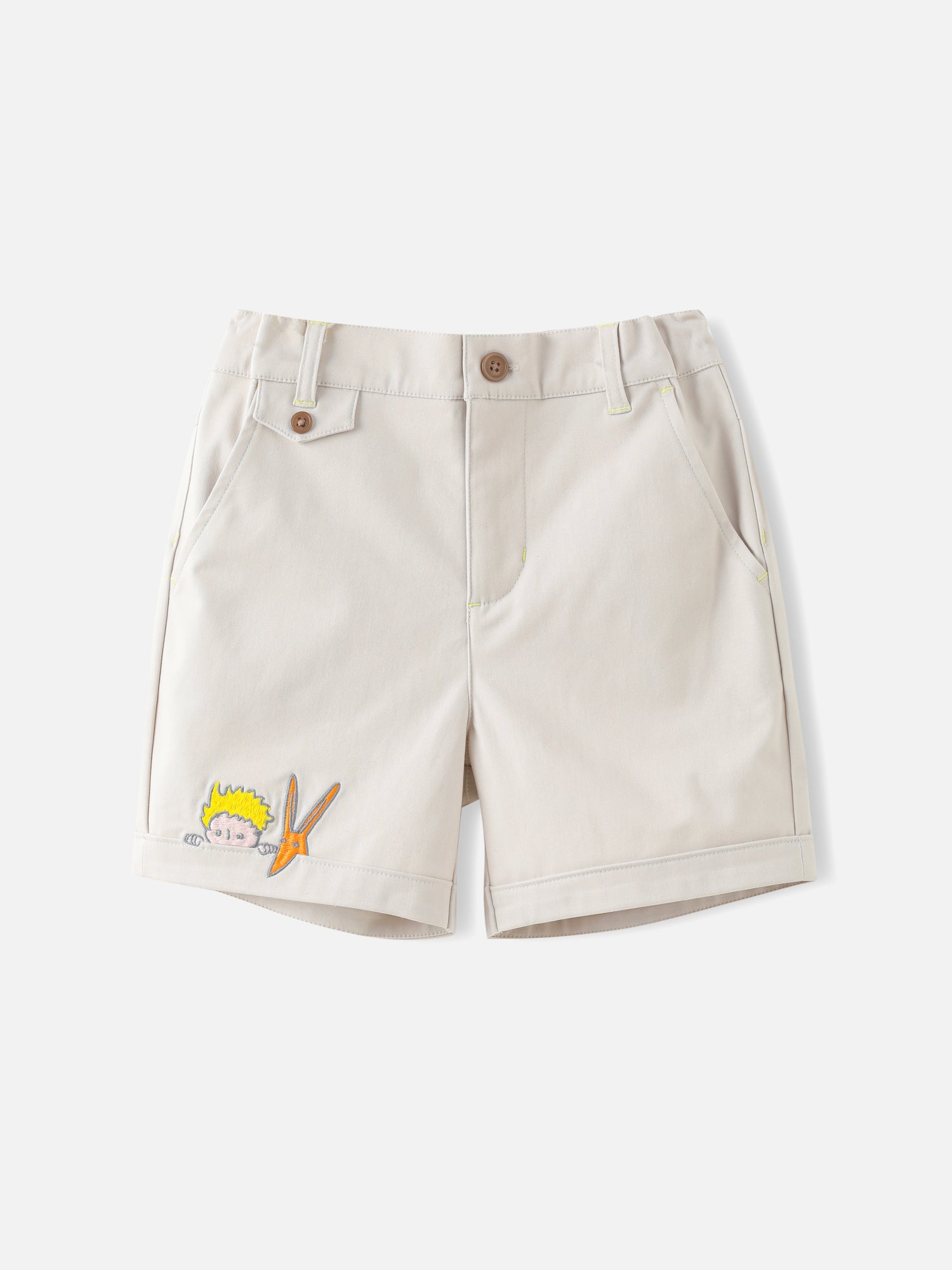 Boys Embroidery Bermuda Shorts