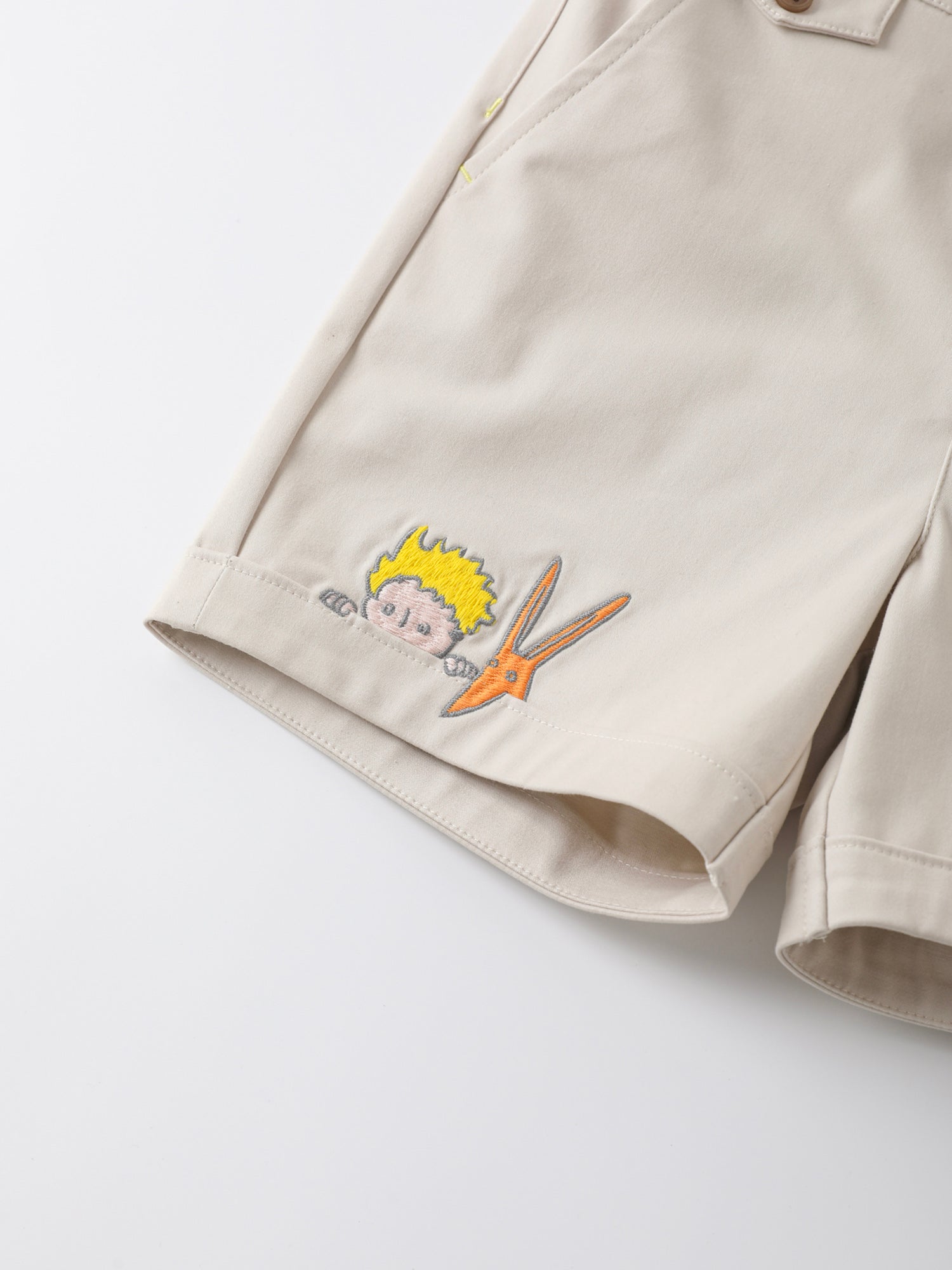 Boys Embroidery Bermuda Shorts