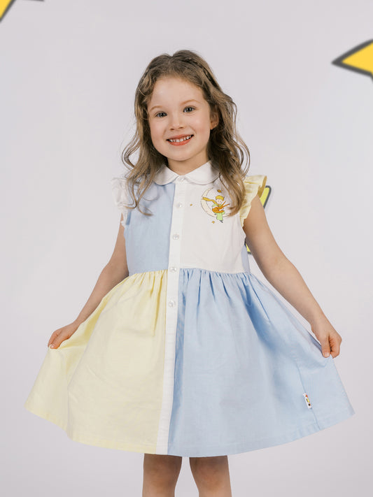 Girls Color Blocked Dress