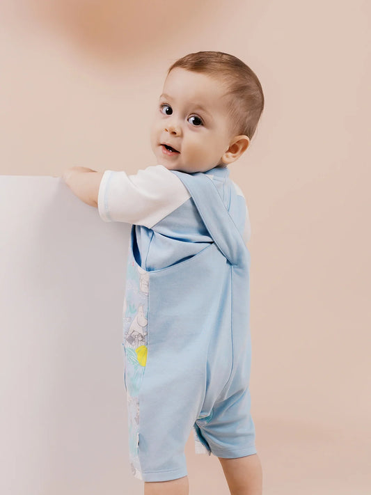 Baby All-Over Print Short Dungarees